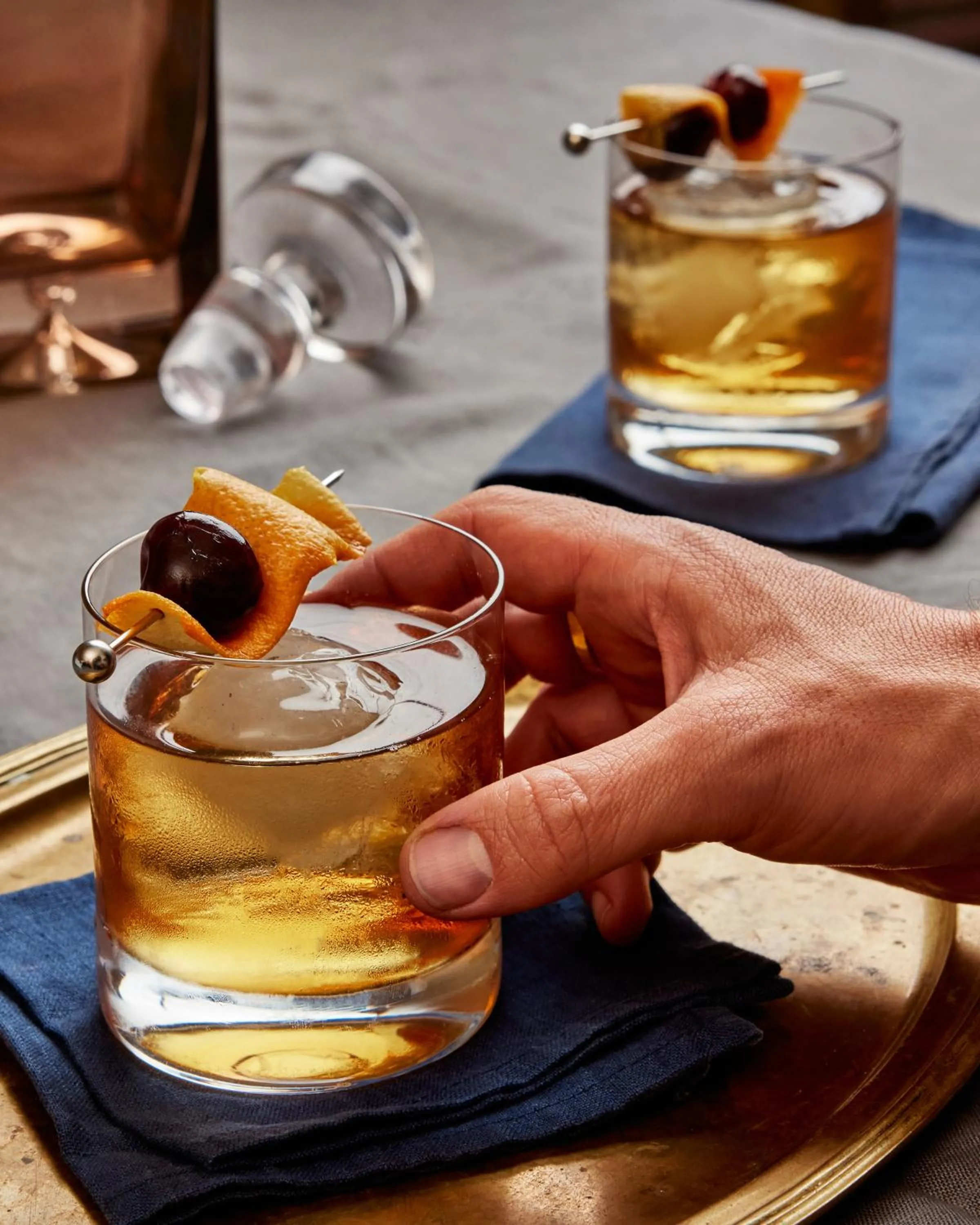 Drinks in The Lodge at Primland, Auberge Collection