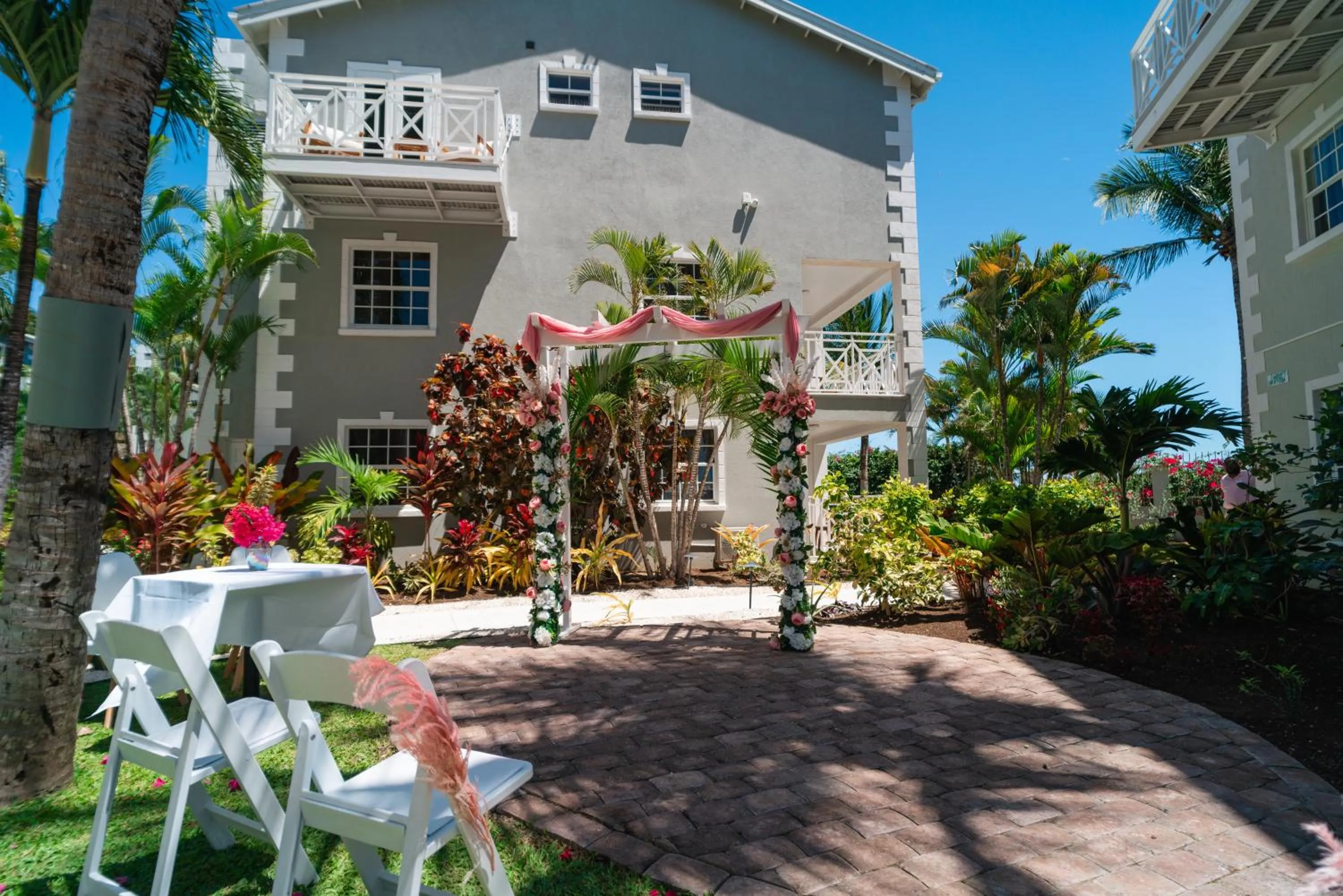 Patio in South Point Hotel Inc