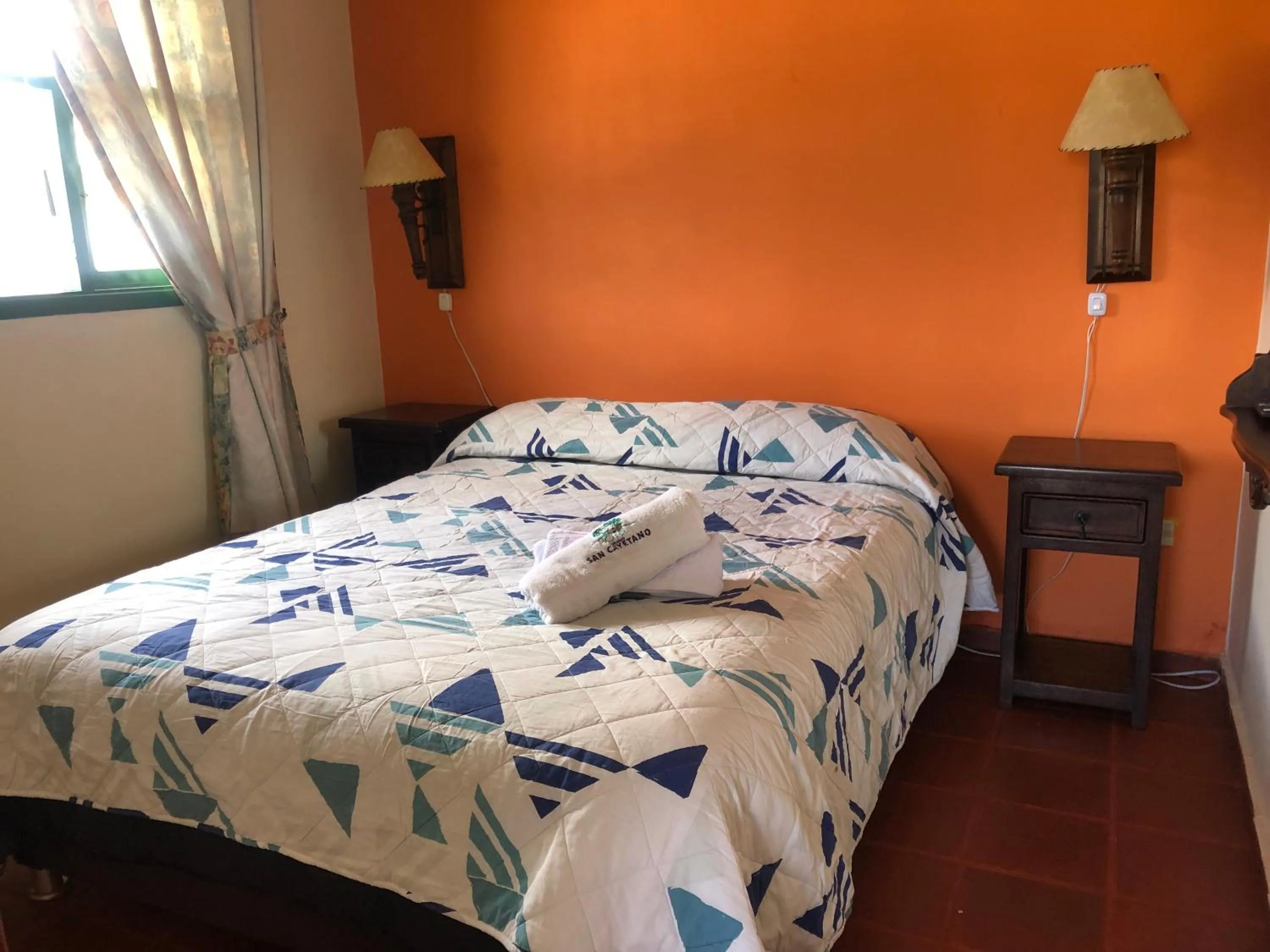 Bed in Hotel Cabañas San Cayetano