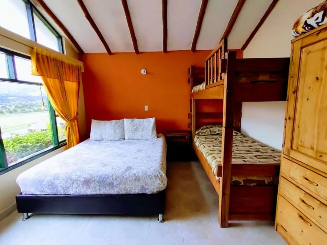 Bed in Hotel Cabañas San Cayetano