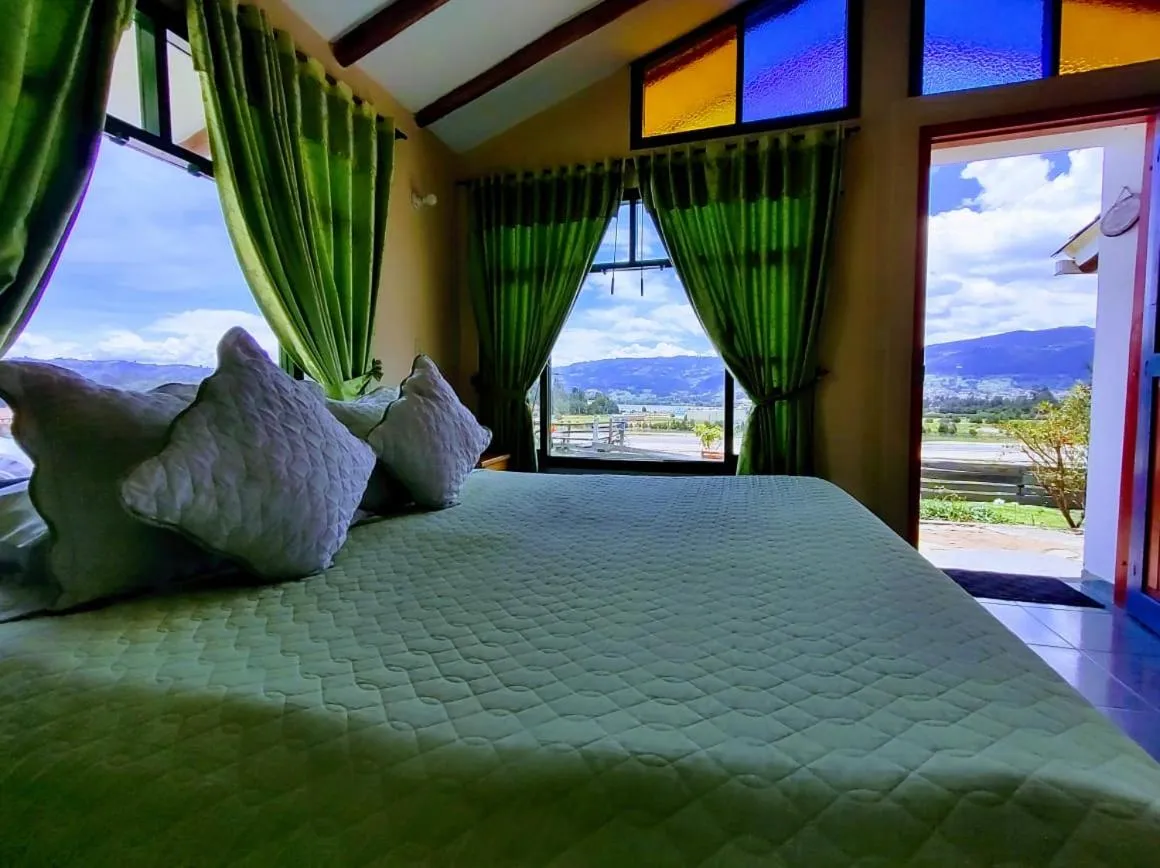 Bed in Hotel Cabañas San Cayetano