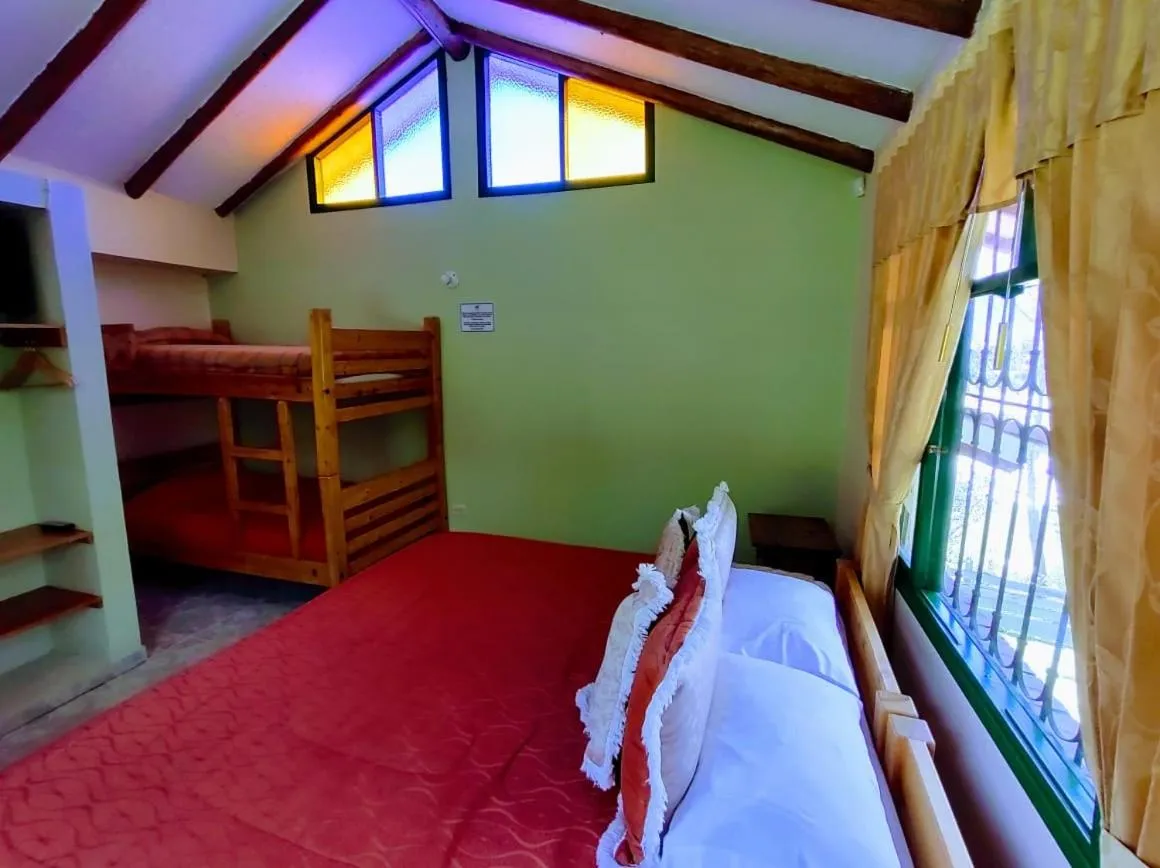 Bed in Hotel Cabañas San Cayetano