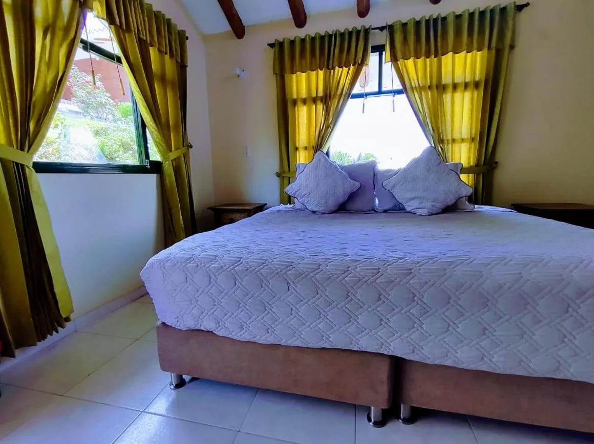 Bed in Hotel Cabañas San Cayetano