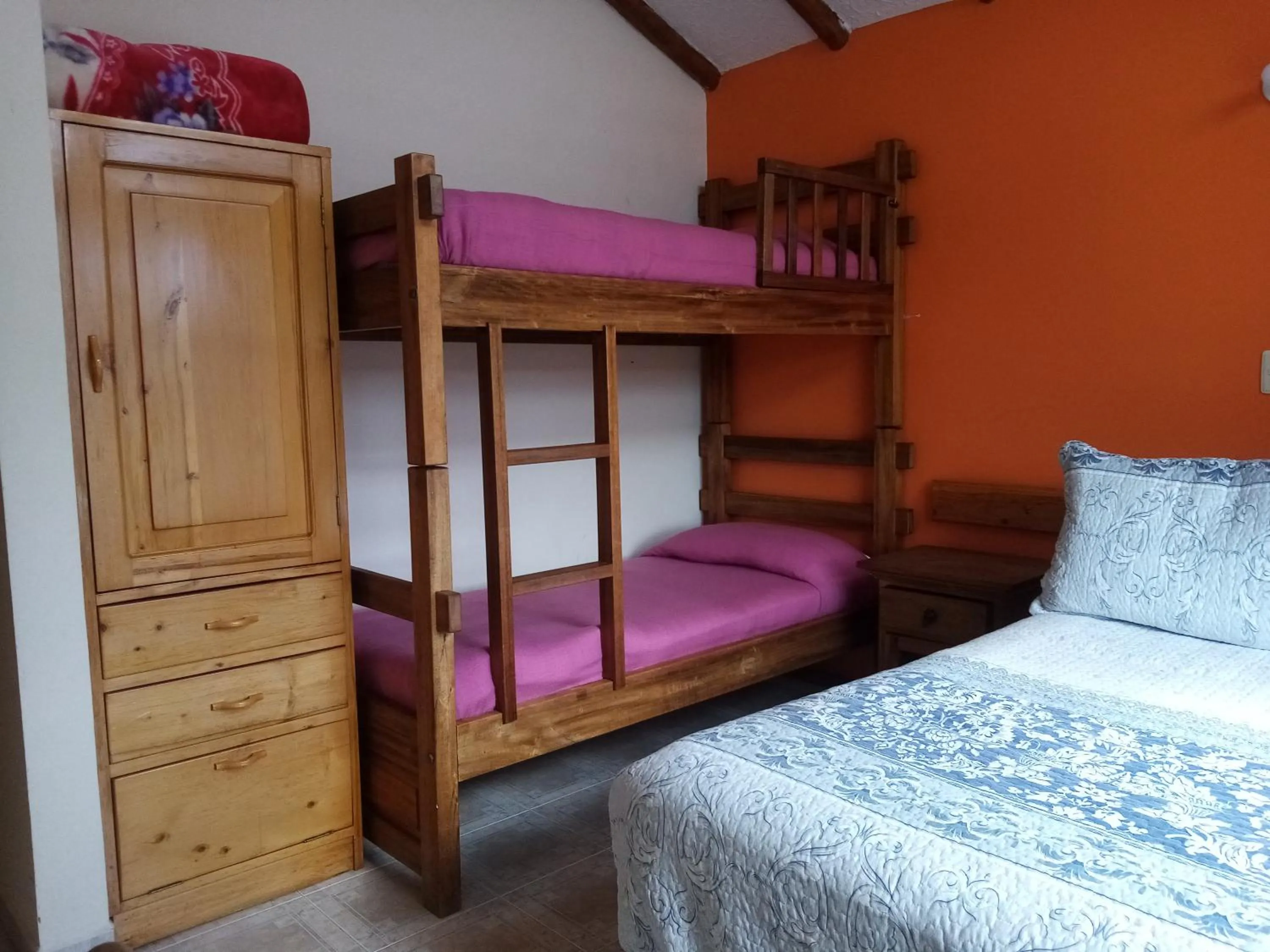 Bed in Hotel Cabañas San Cayetano