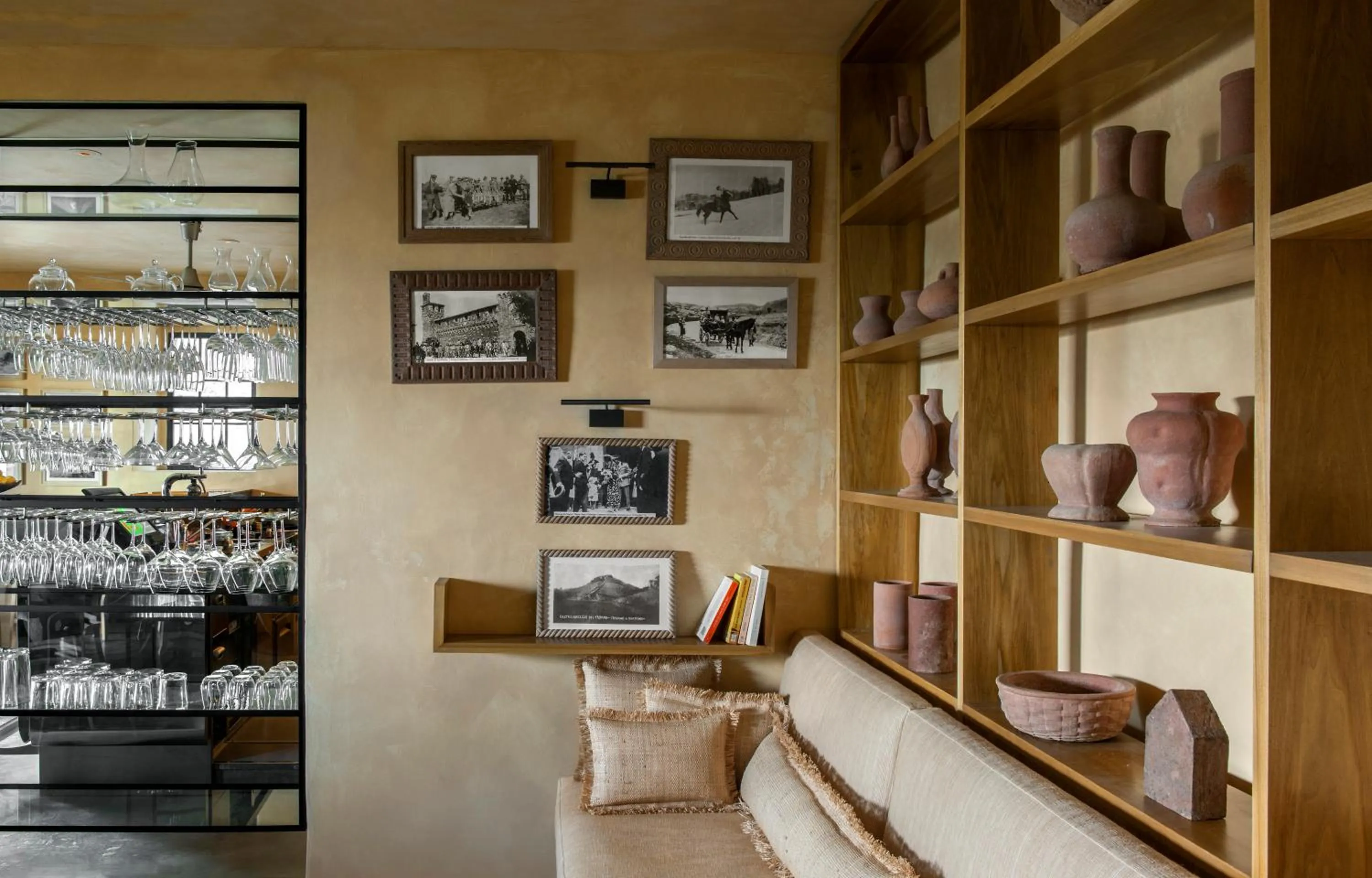 Library in Monteverdi Tuscany