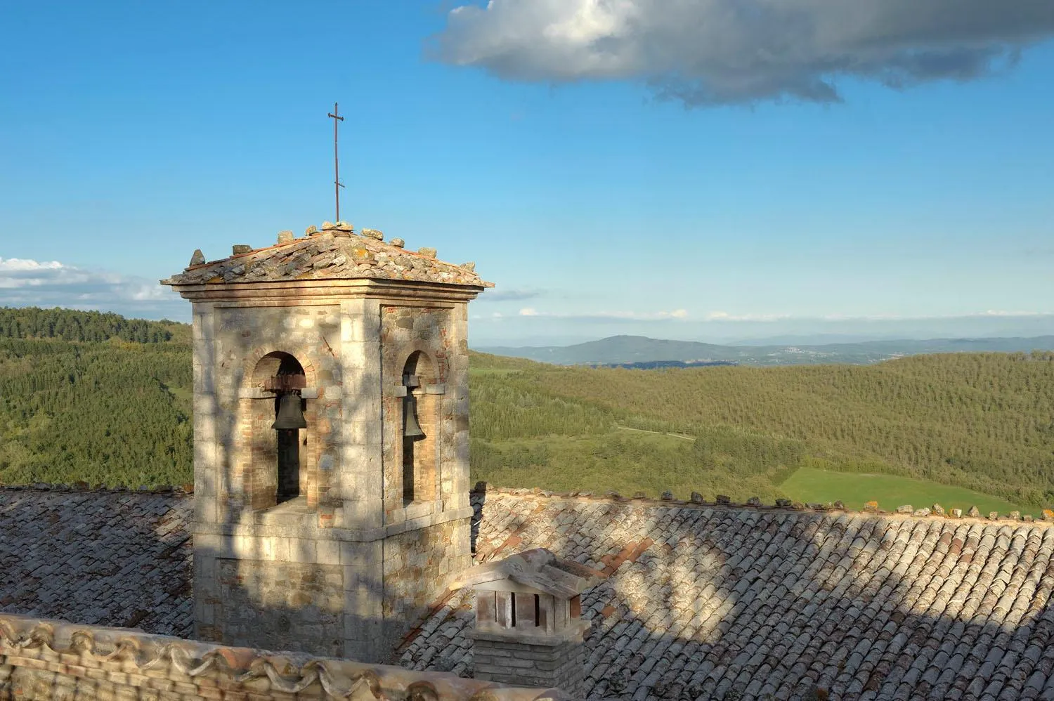 Natural landscape in Monteverdi Tuscany
