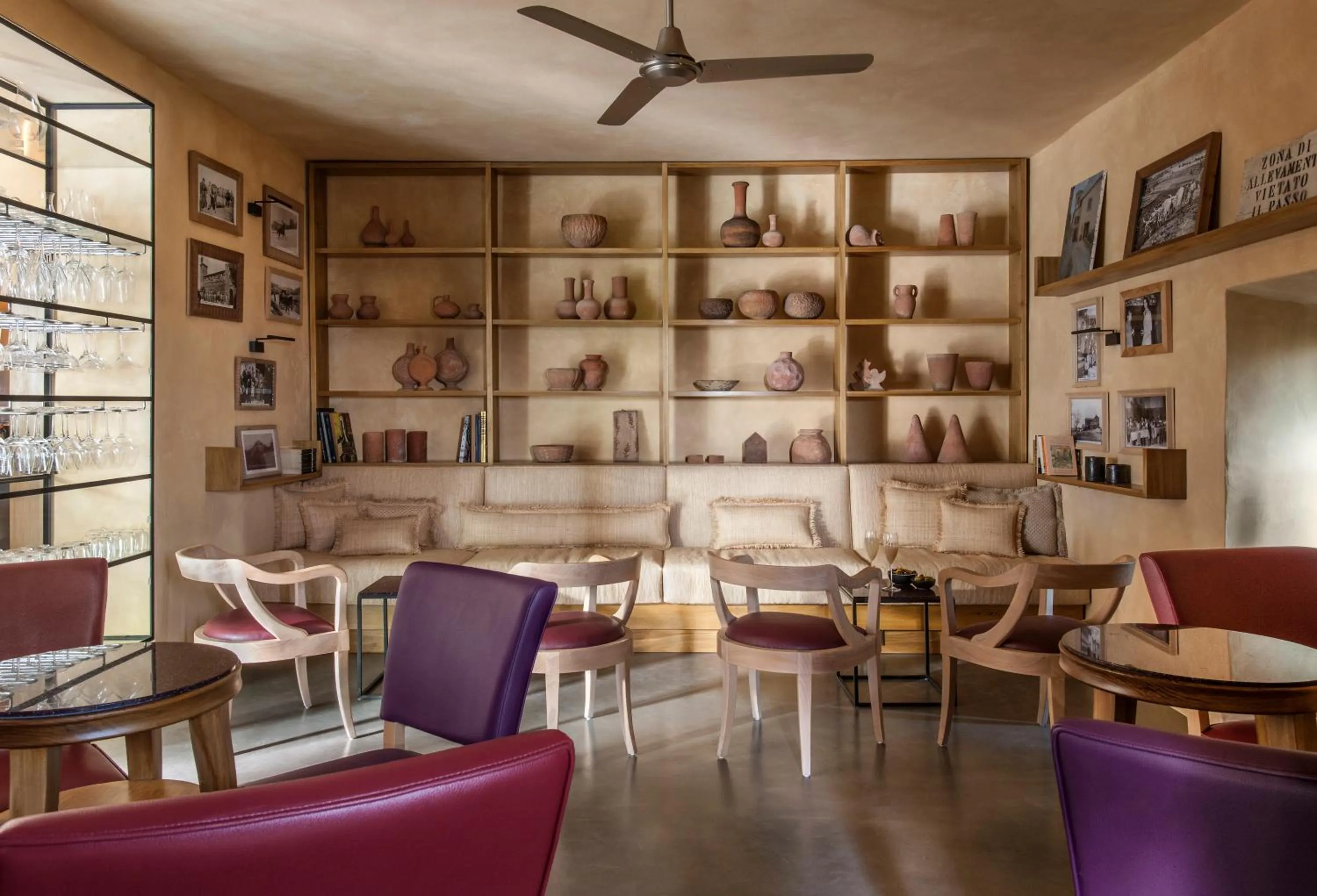 Library in Monteverdi Tuscany