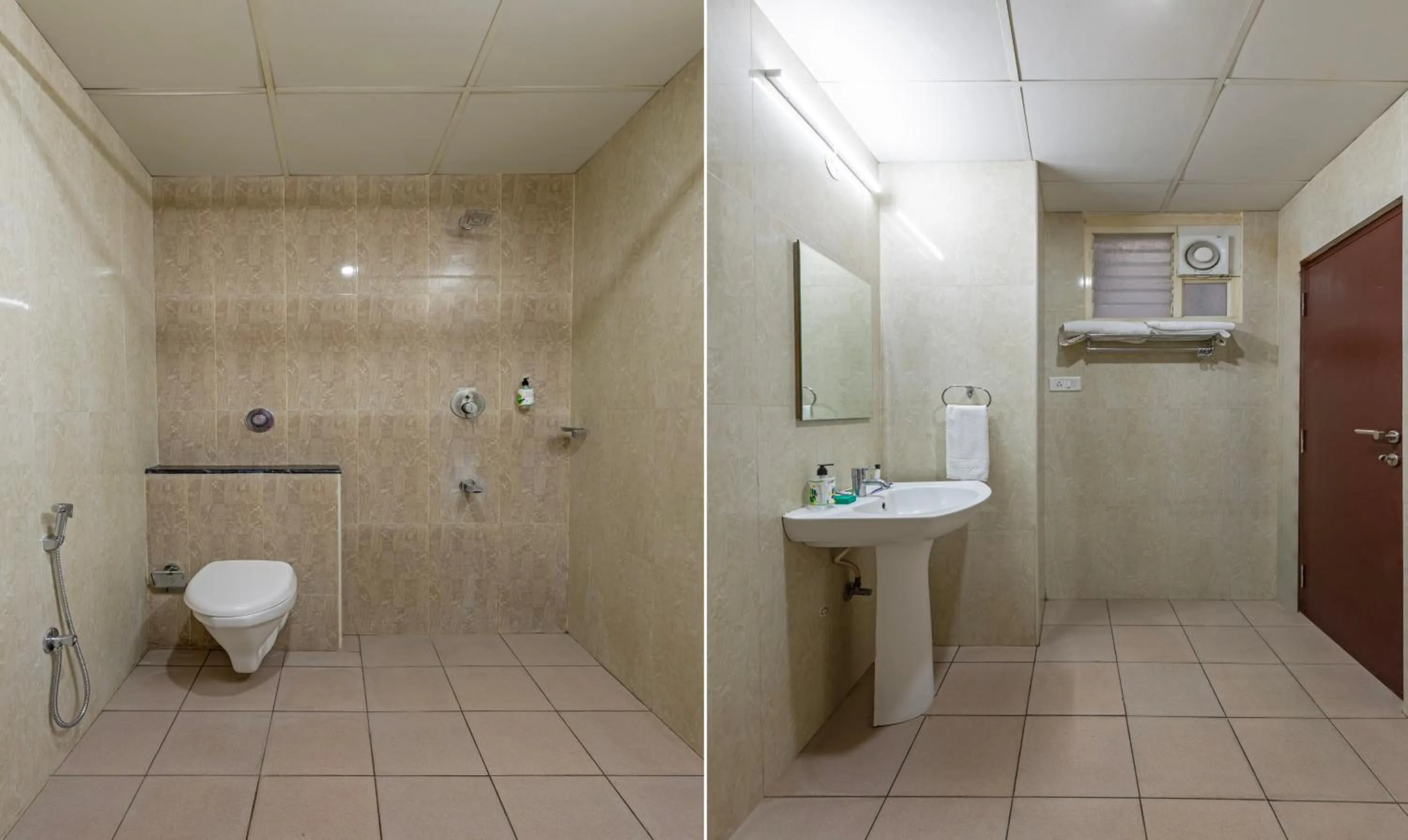 Bathroom in Treebo Akshaya Residency