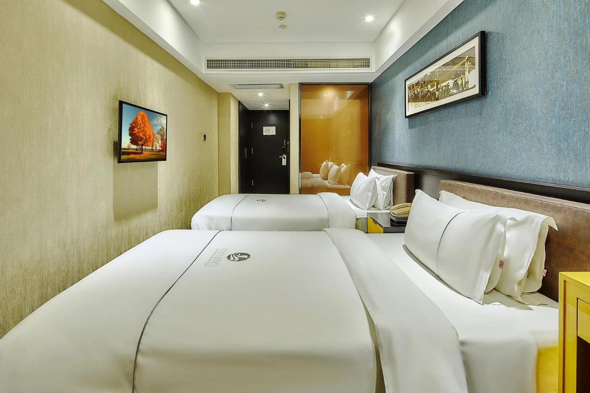 Bed in Insail Hotels Huanshi Road Taojin Metro Station Guangzhou
