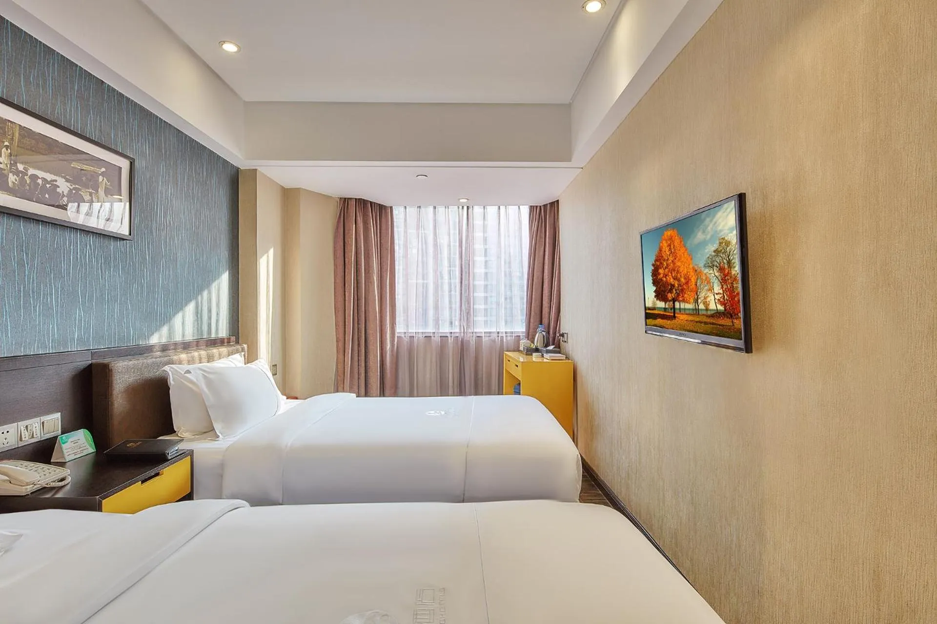 Bed in Insail Hotels Huanshi Road Taojin Metro Station Guangzhou