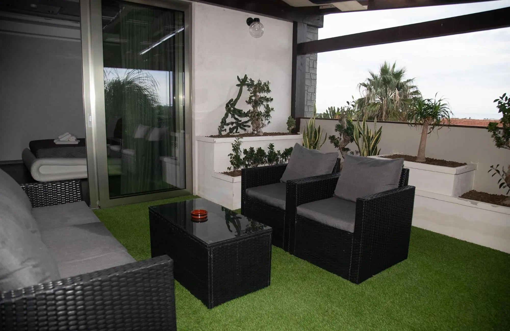 Balcony/Terrace in Residence Villa Rosa dei Venti