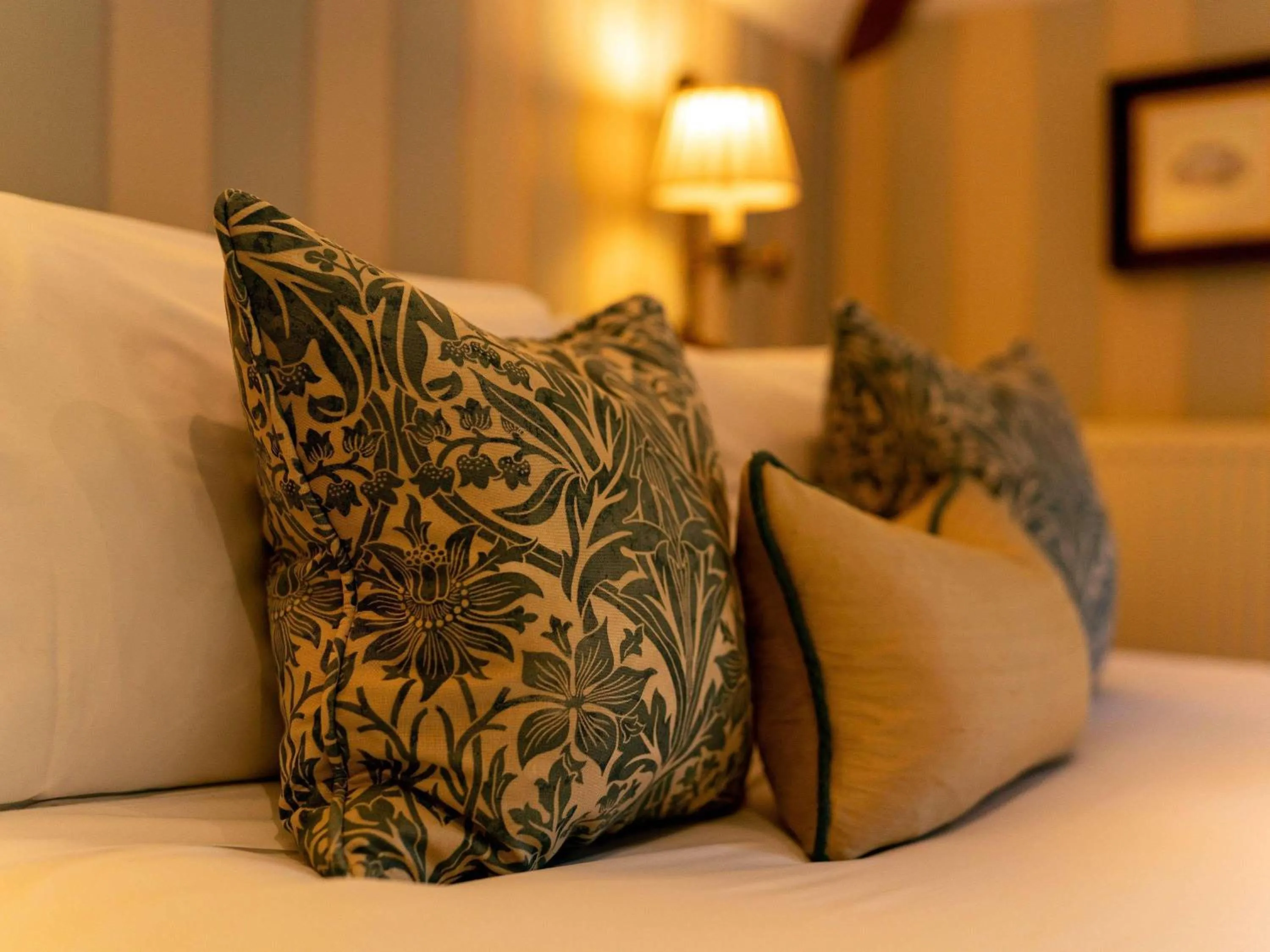 Bedroom, Bed in Lucknam Park, Emblems Collection