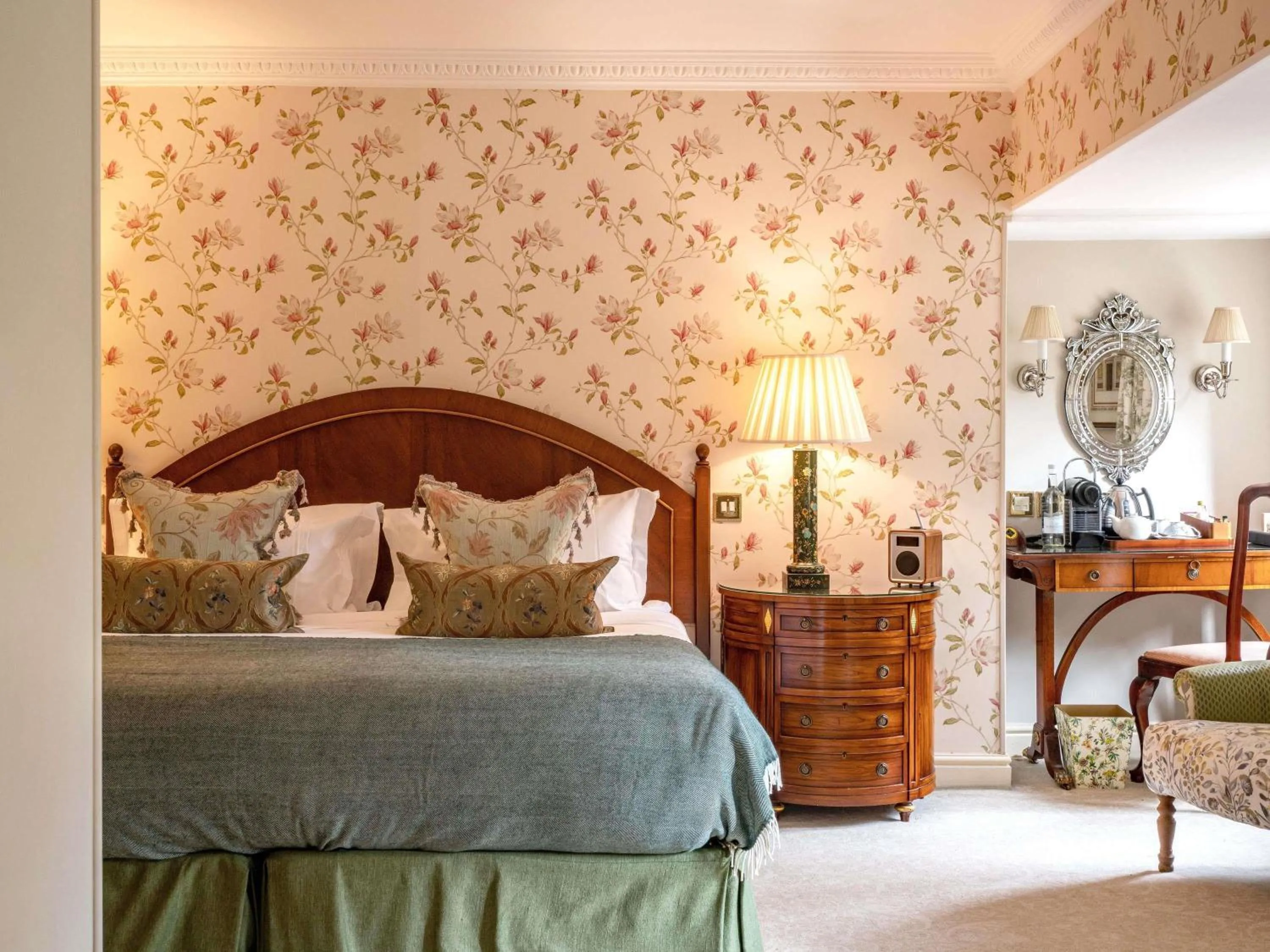 Bedroom, Bed in Lucknam Park, Emblems Collection