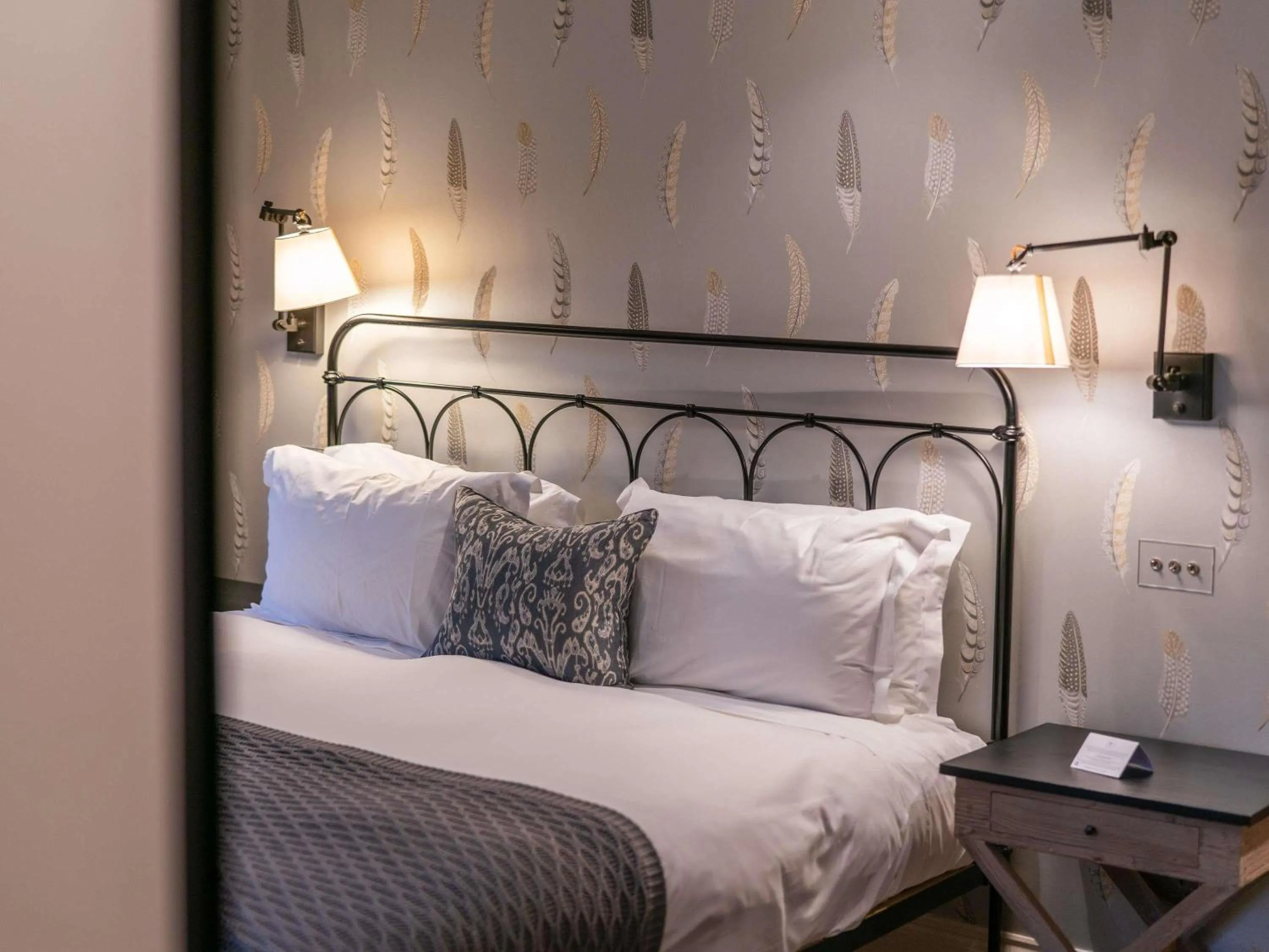 Bedroom, Bed in Lucknam Park, Emblems Collection