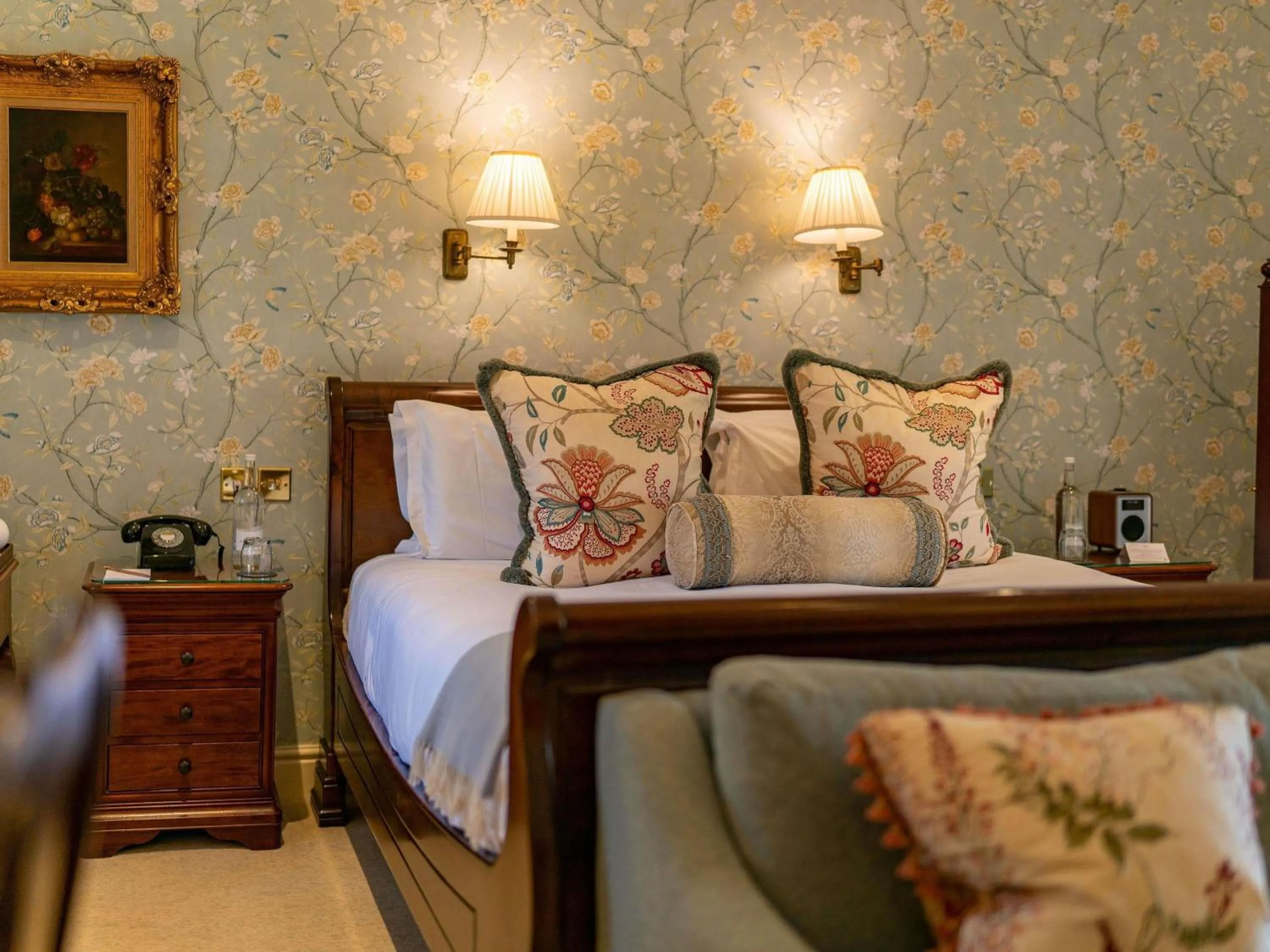 Bedroom, Bed in Lucknam Park, Emblems Collection