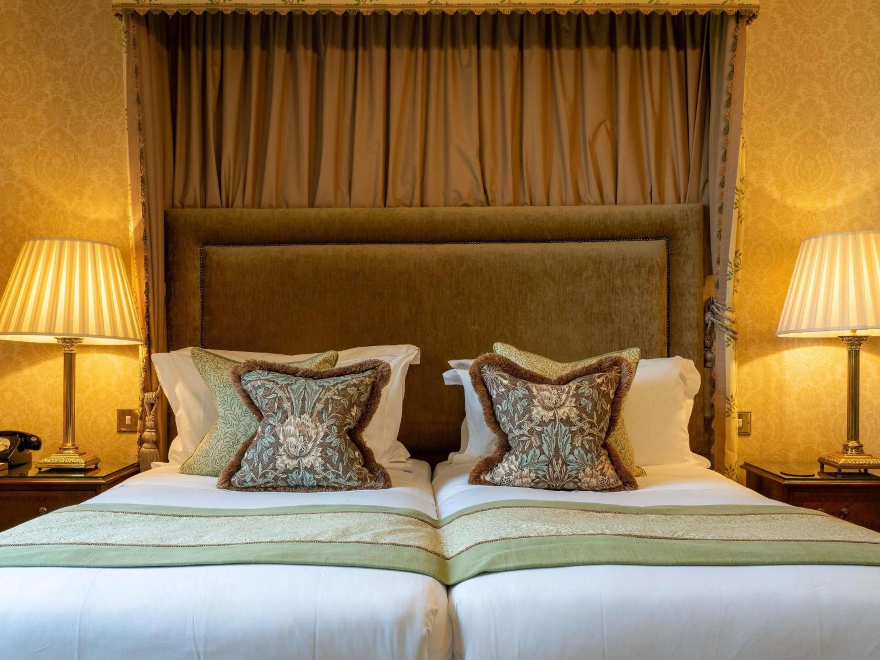 Bedroom, Bed in Lucknam Park, Emblems Collection