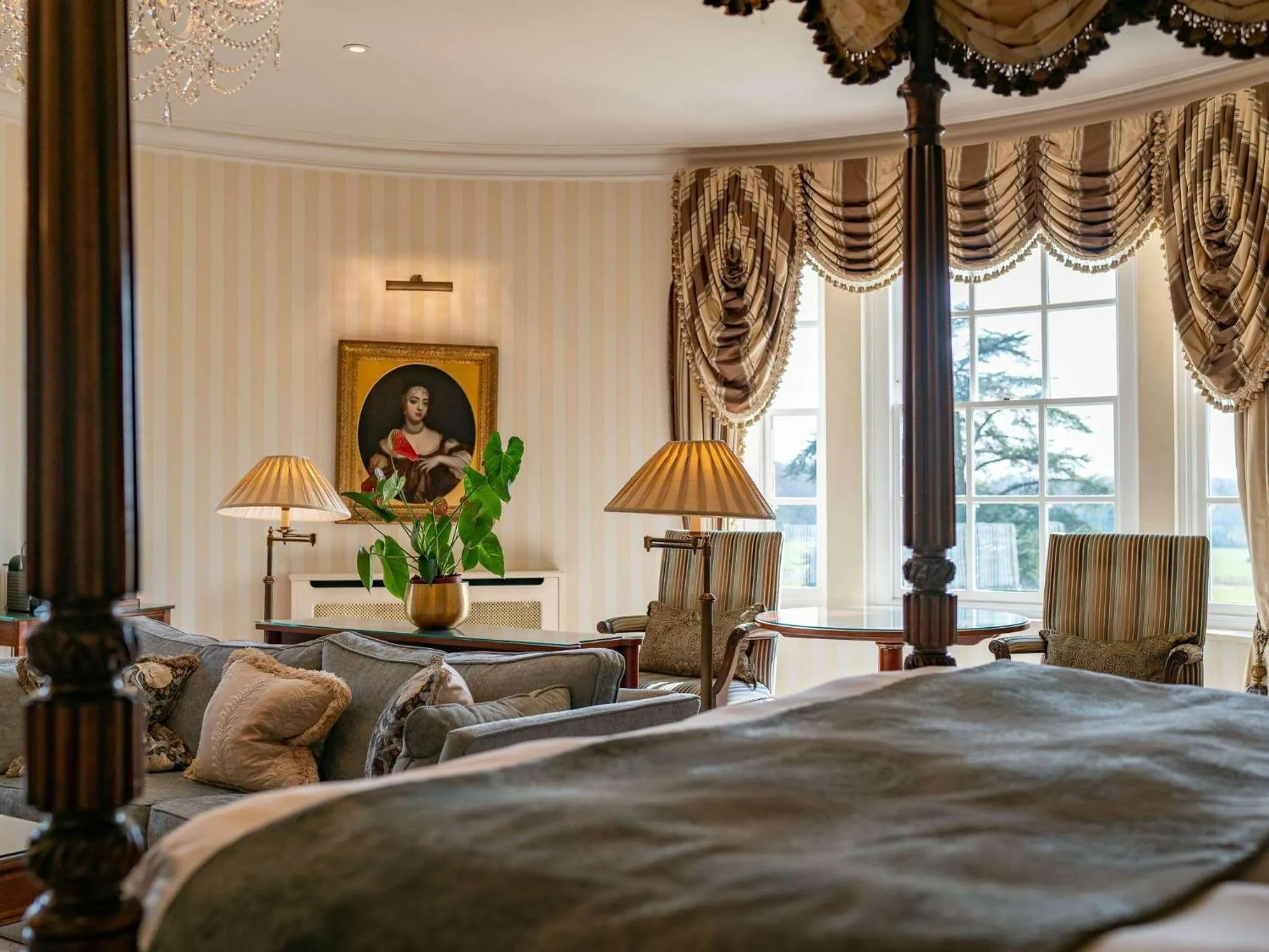 Bedroom, Bed in Lucknam Park, Emblems Collection