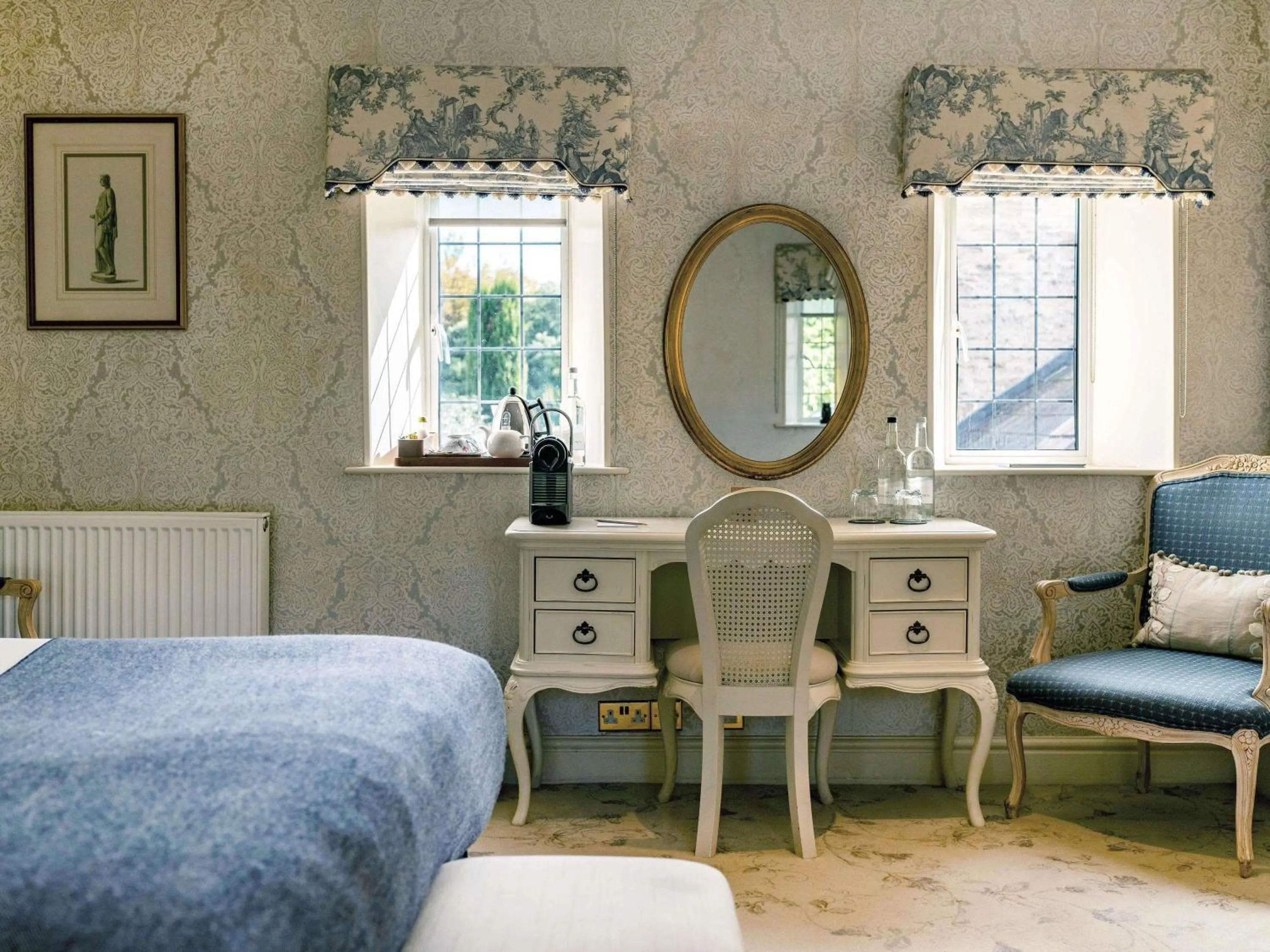 Bedroom, Bed in Lucknam Park, Emblems Collection