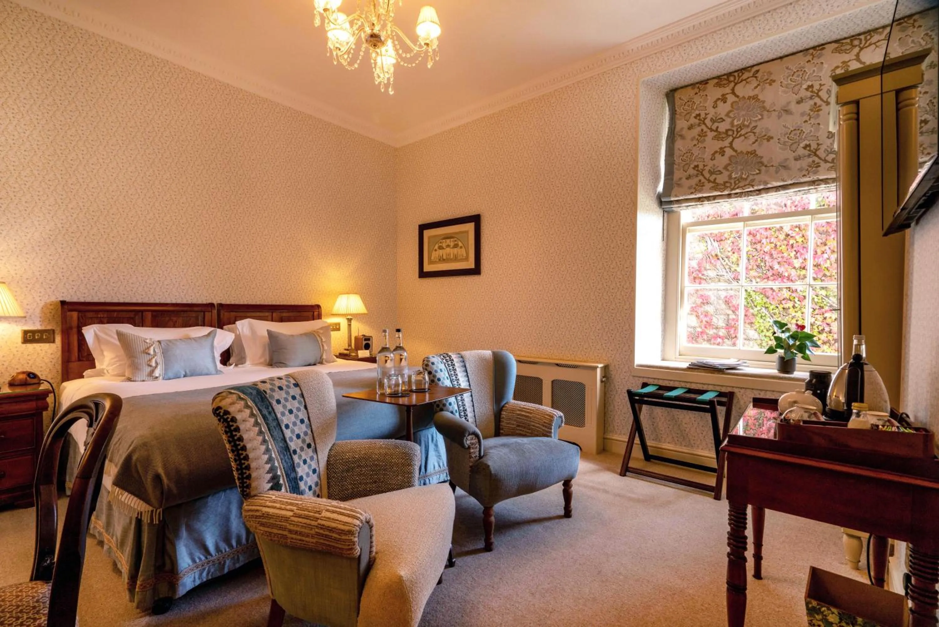 Bedroom, Bed in Lucknam Park, Emblems Collection