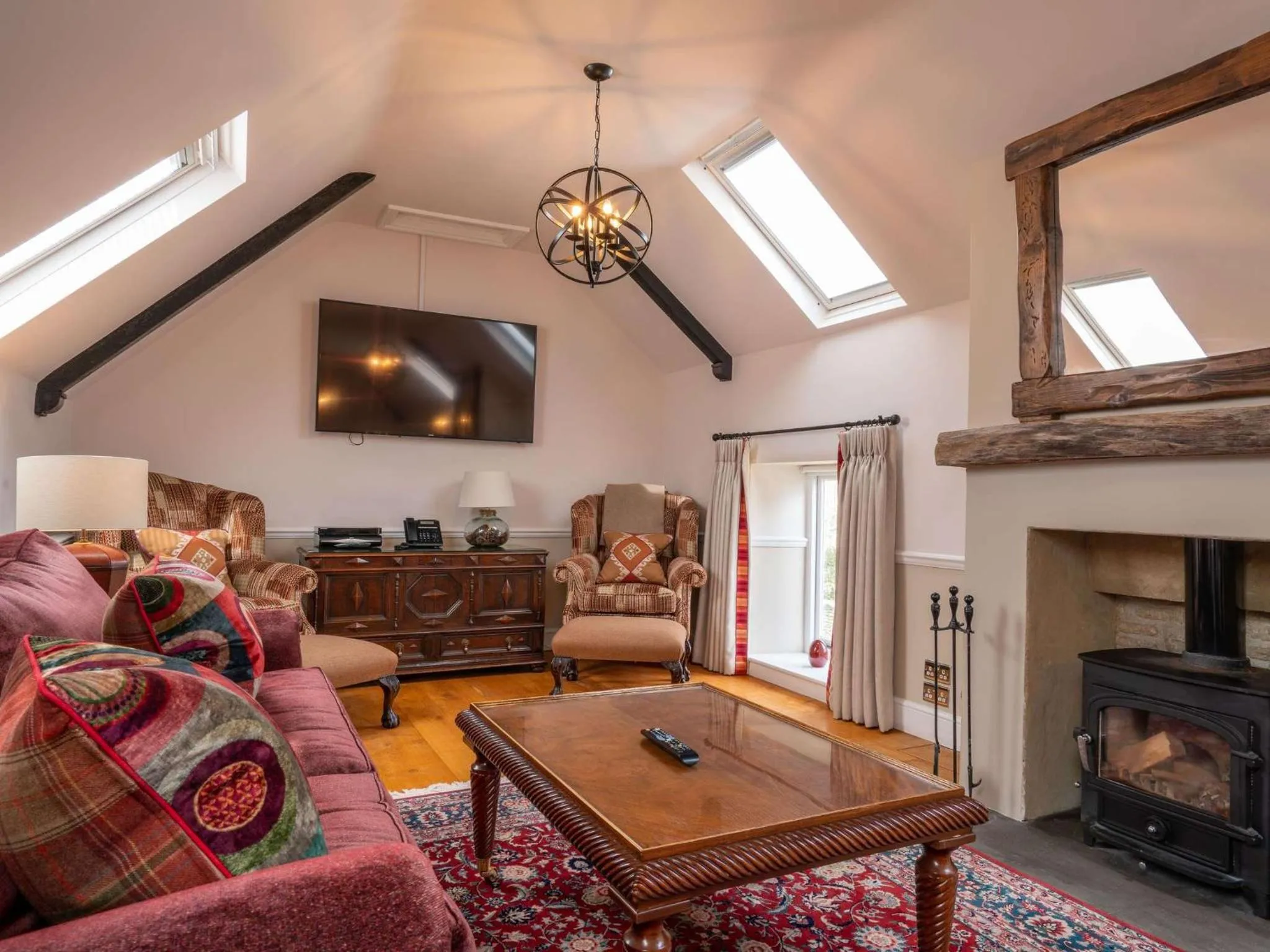Living room in Lucknam Park, Emblems Collection