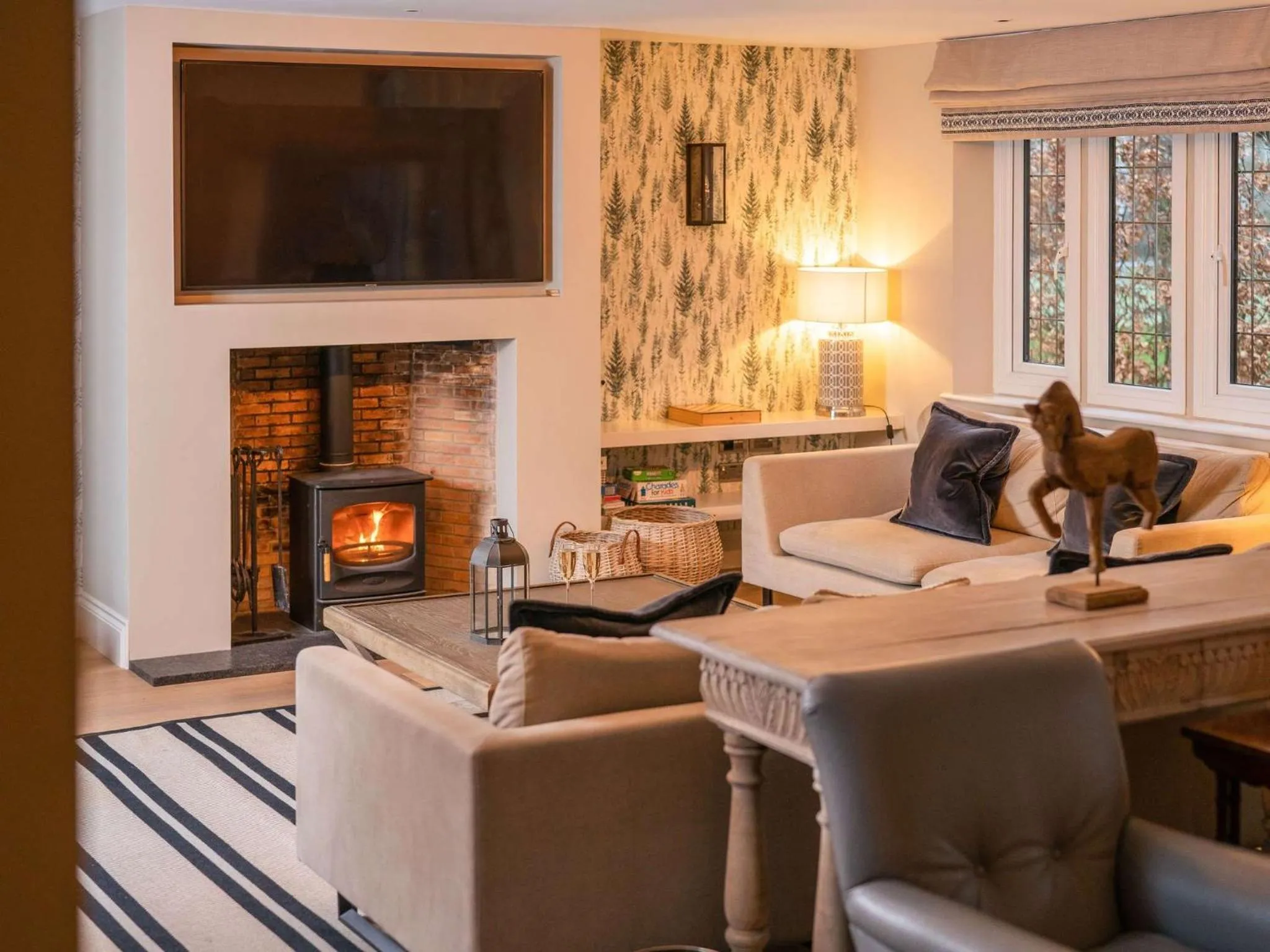 Living room in Lucknam Park, Emblems Collection