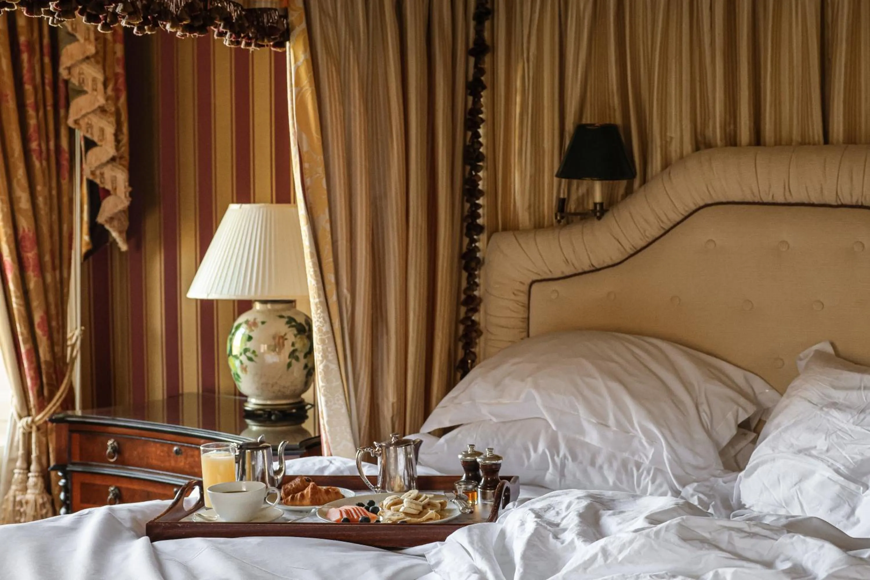 Bedroom, Bed in Lucknam Park, Emblems Collection