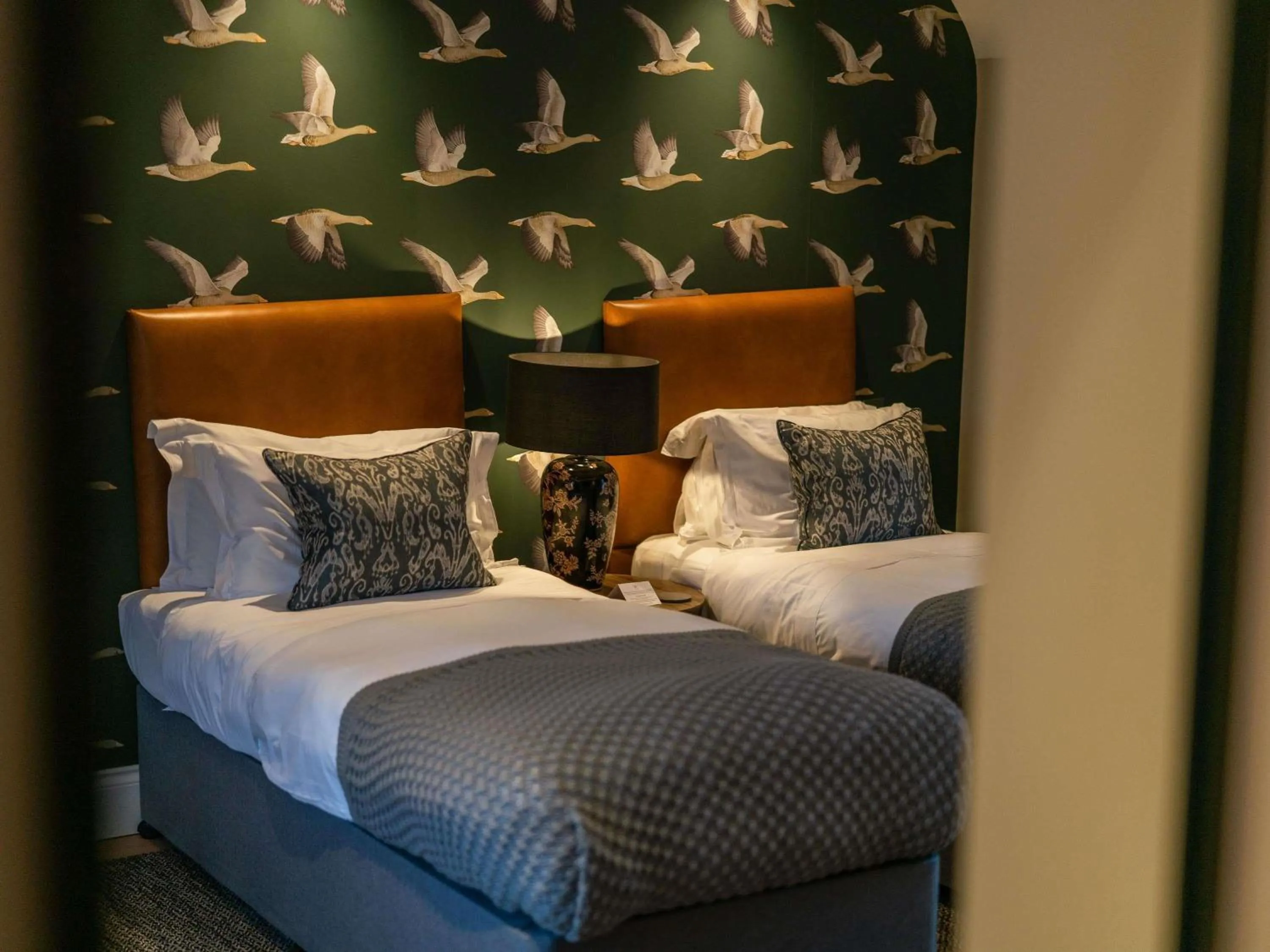 Bedroom, Bed in Lucknam Park, Emblems Collection