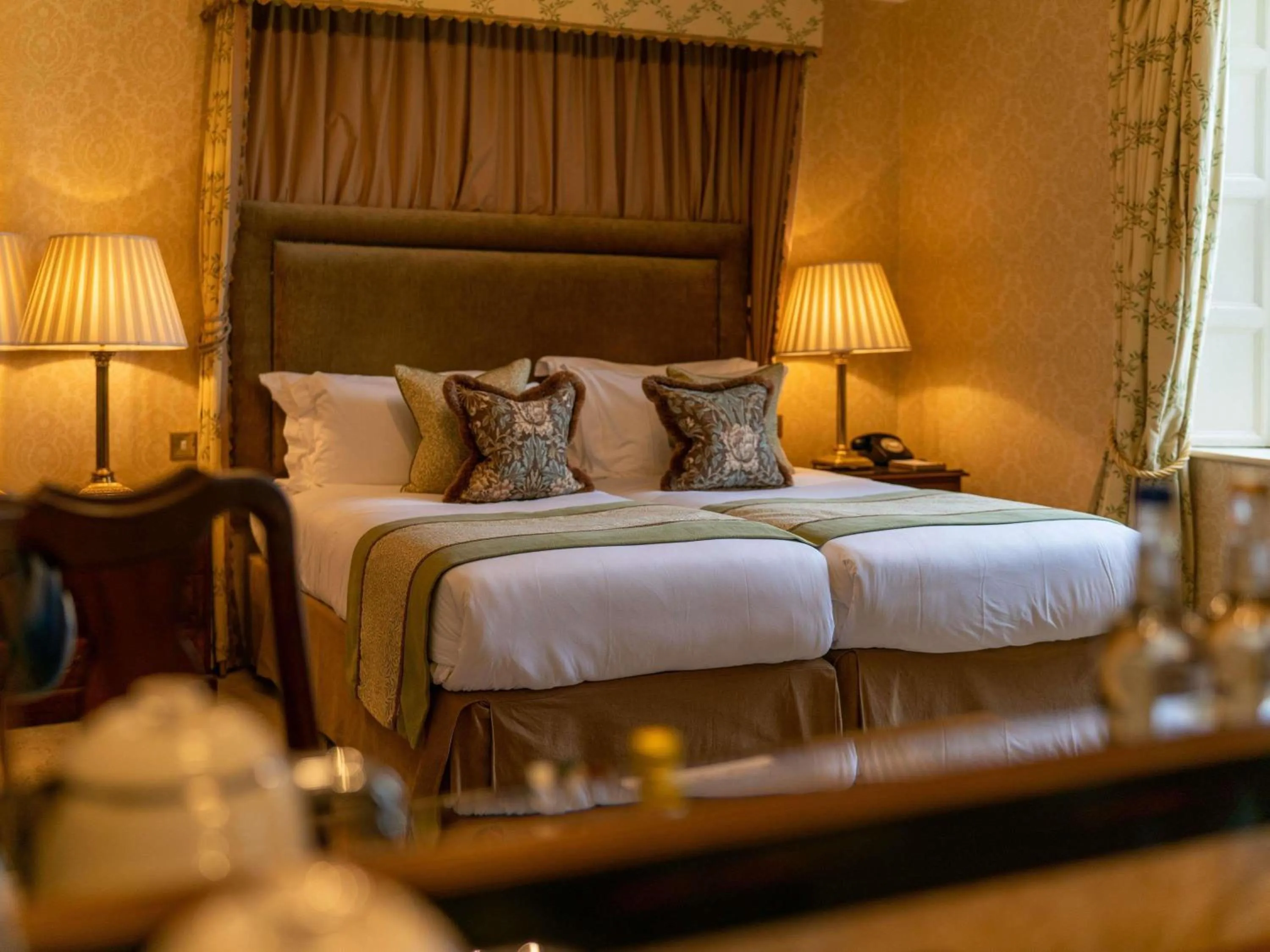 Bedroom, Bed in Lucknam Park, Emblems Collection