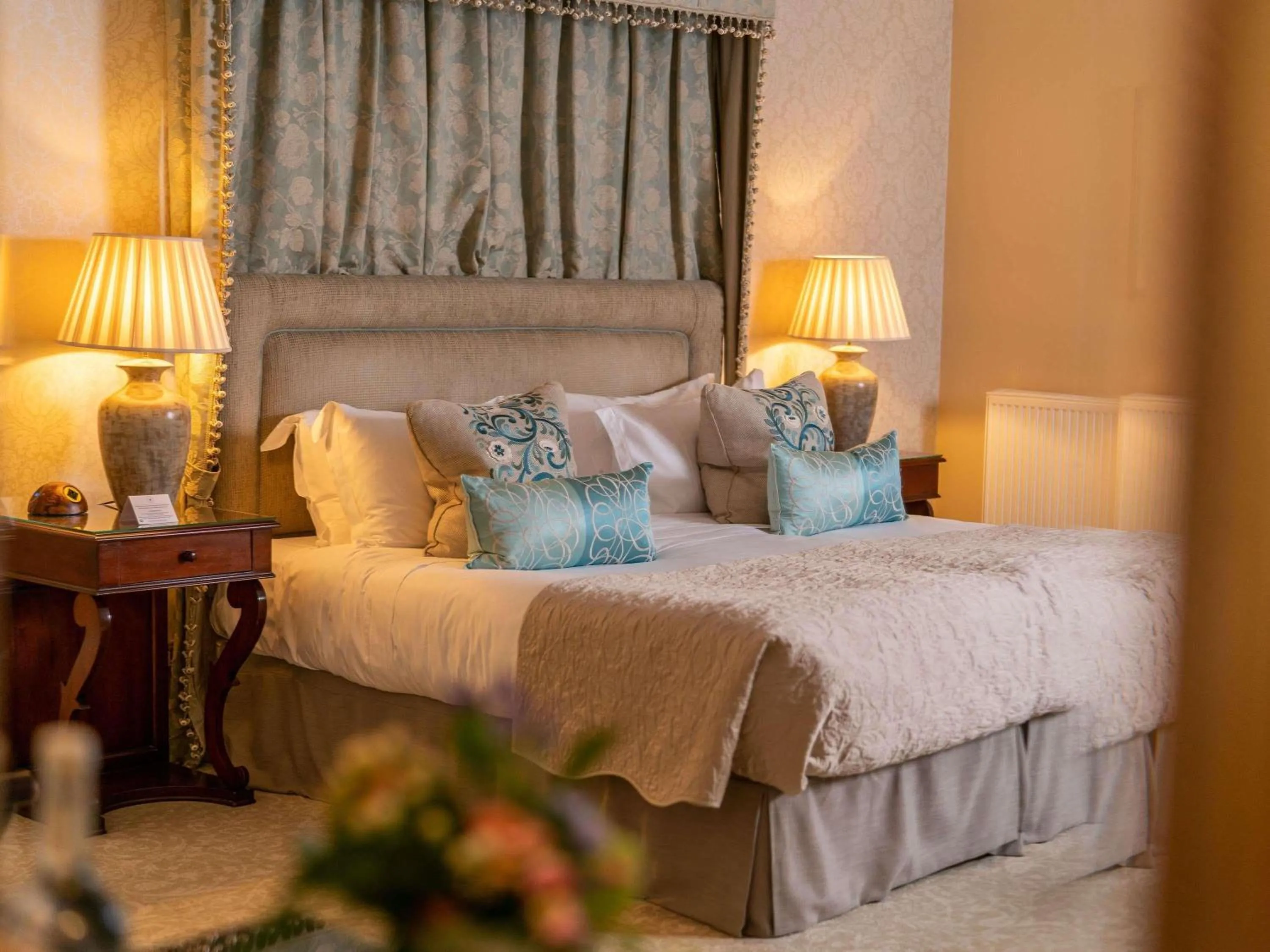 Bedroom, Bed in Lucknam Park, Emblems Collection