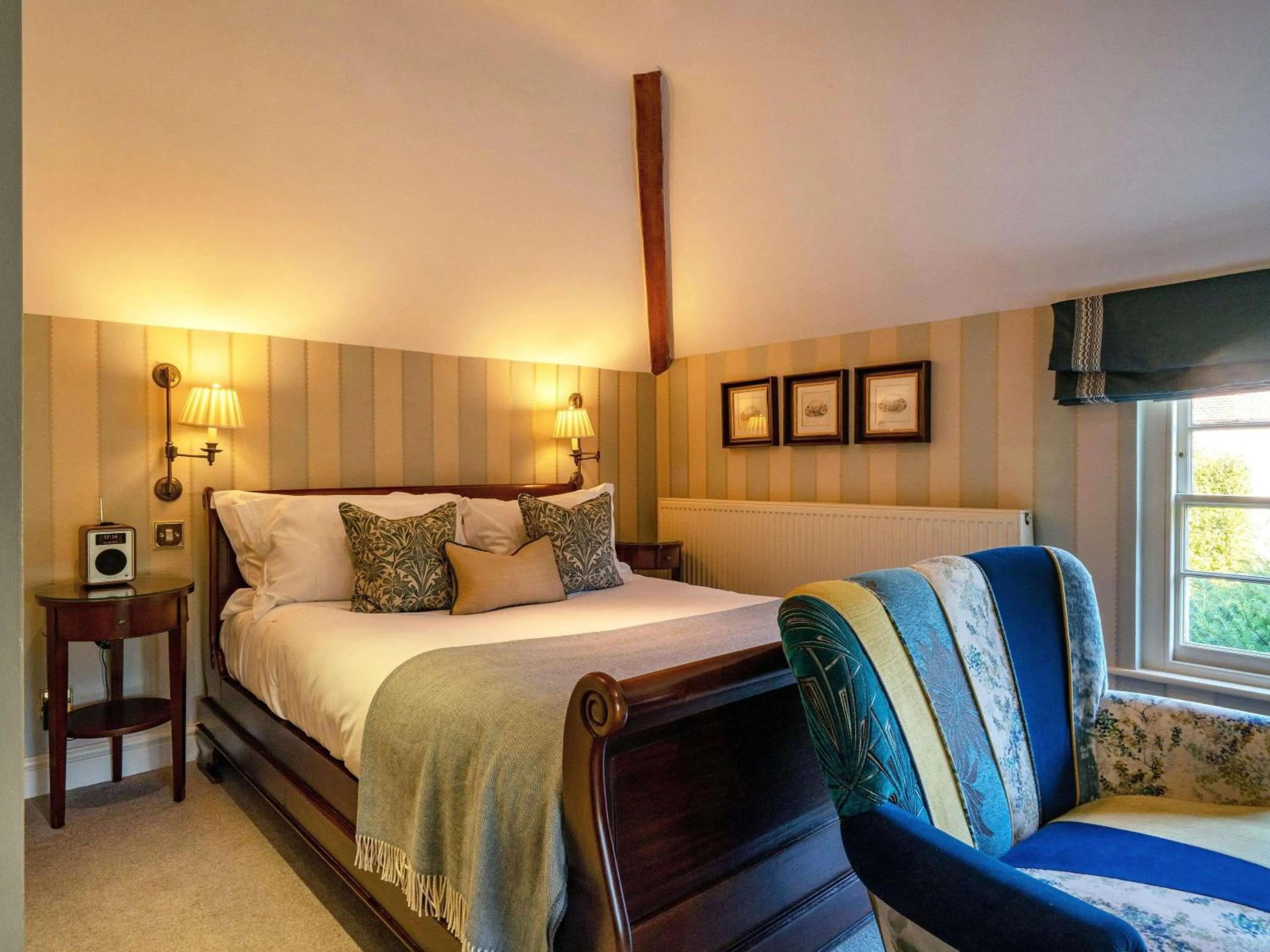 Bedroom, Bed in Lucknam Park, Emblems Collection