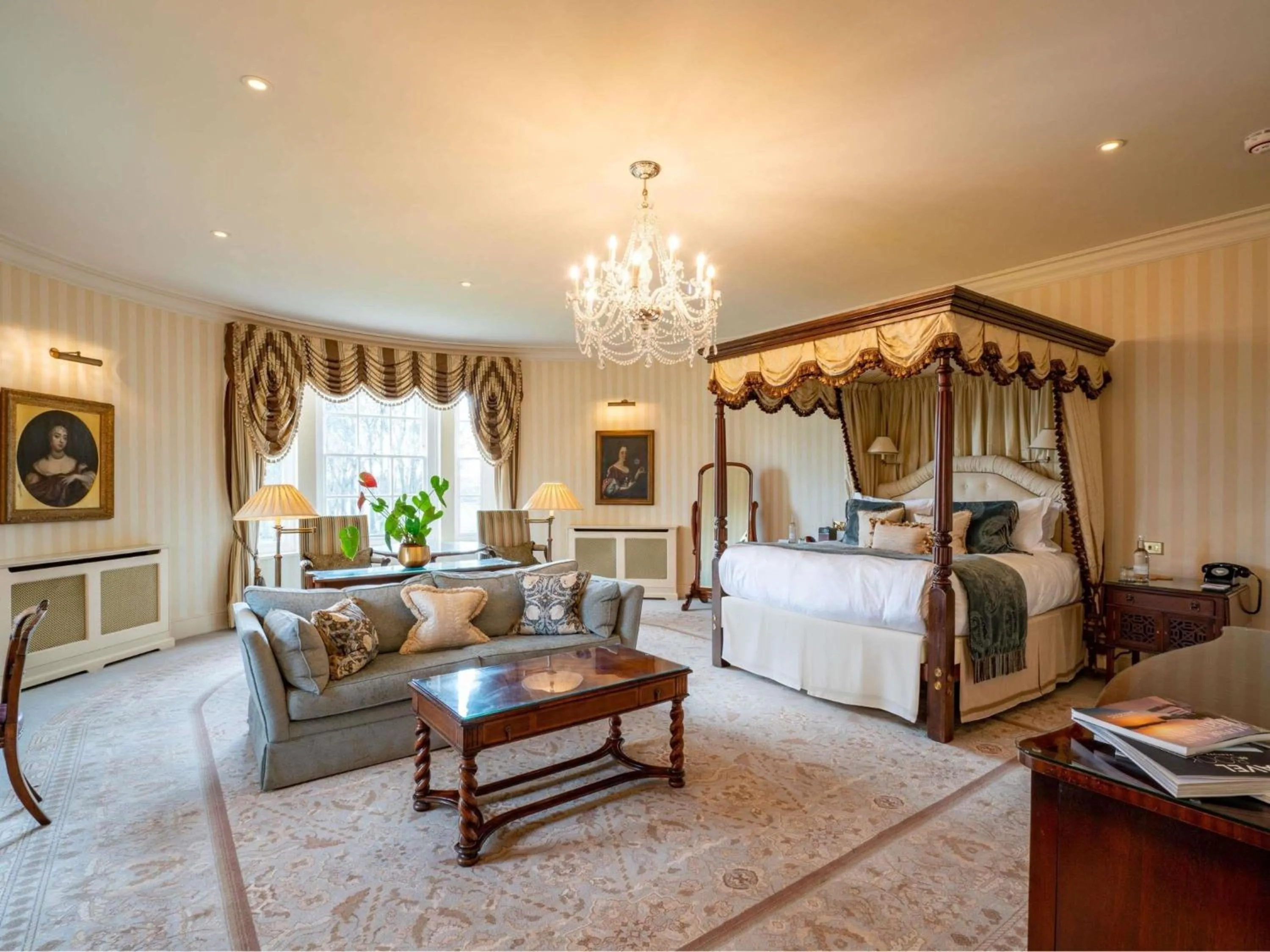 Bedroom, Bed in Lucknam Park, Emblems Collection