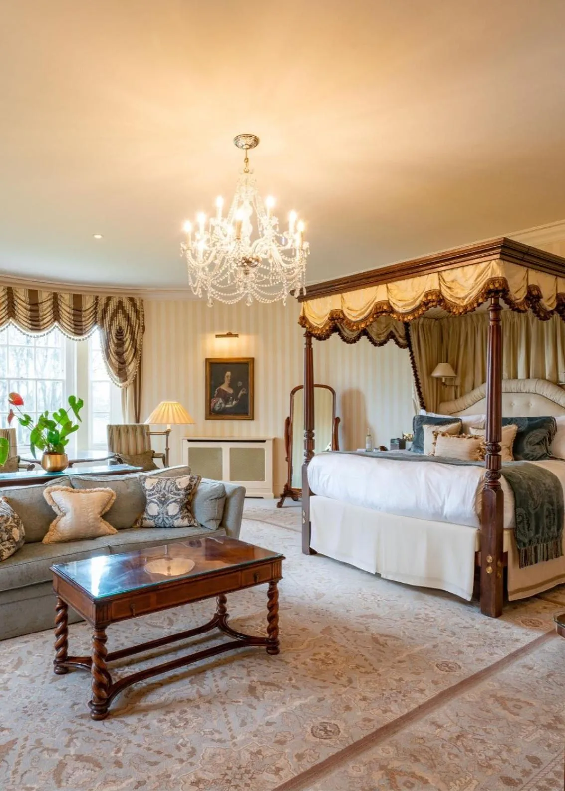 Bedroom, Bed in Lucknam Park, Emblems Collection