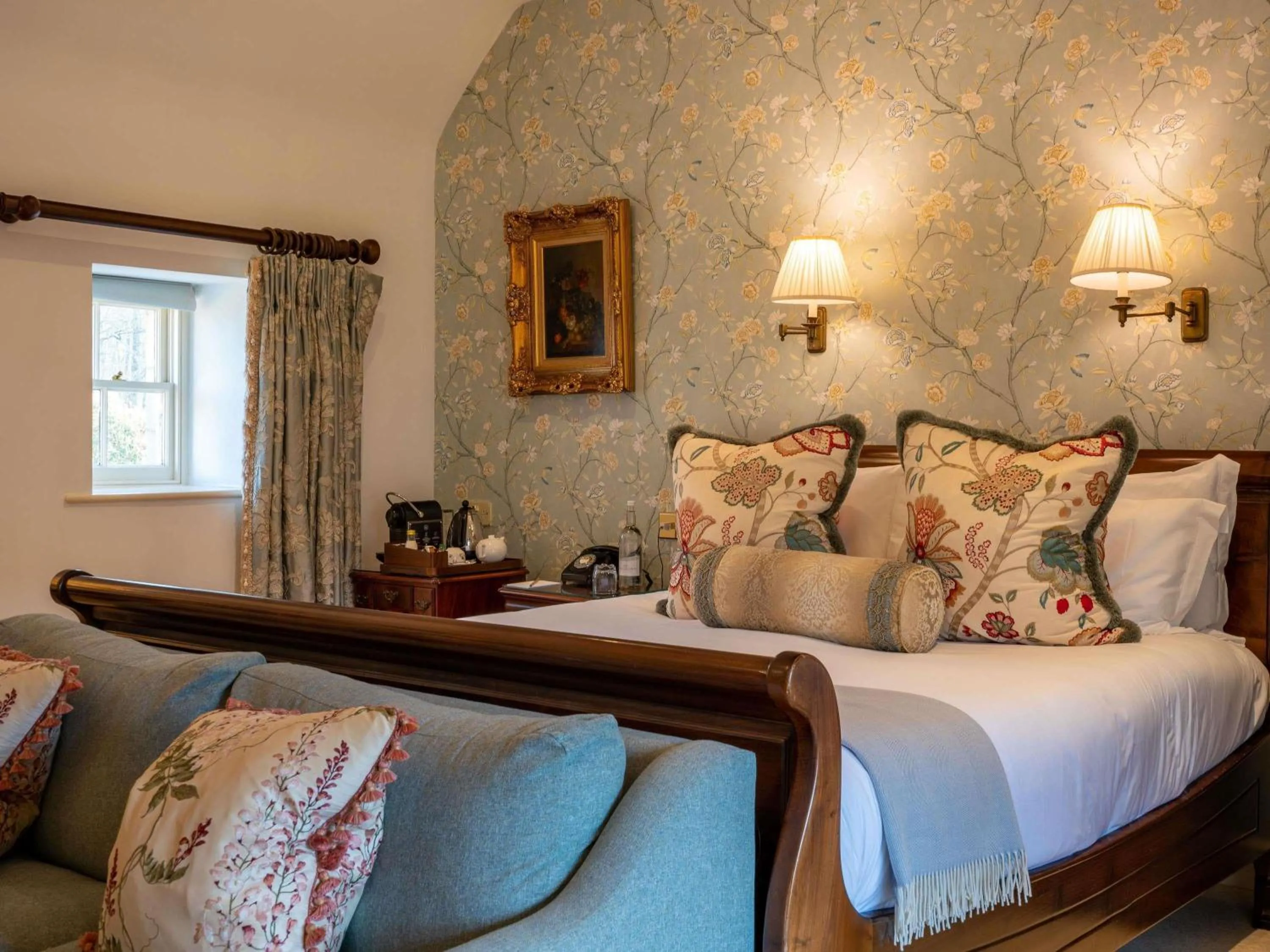 Bedroom, Bed in Lucknam Park, Emblems Collection