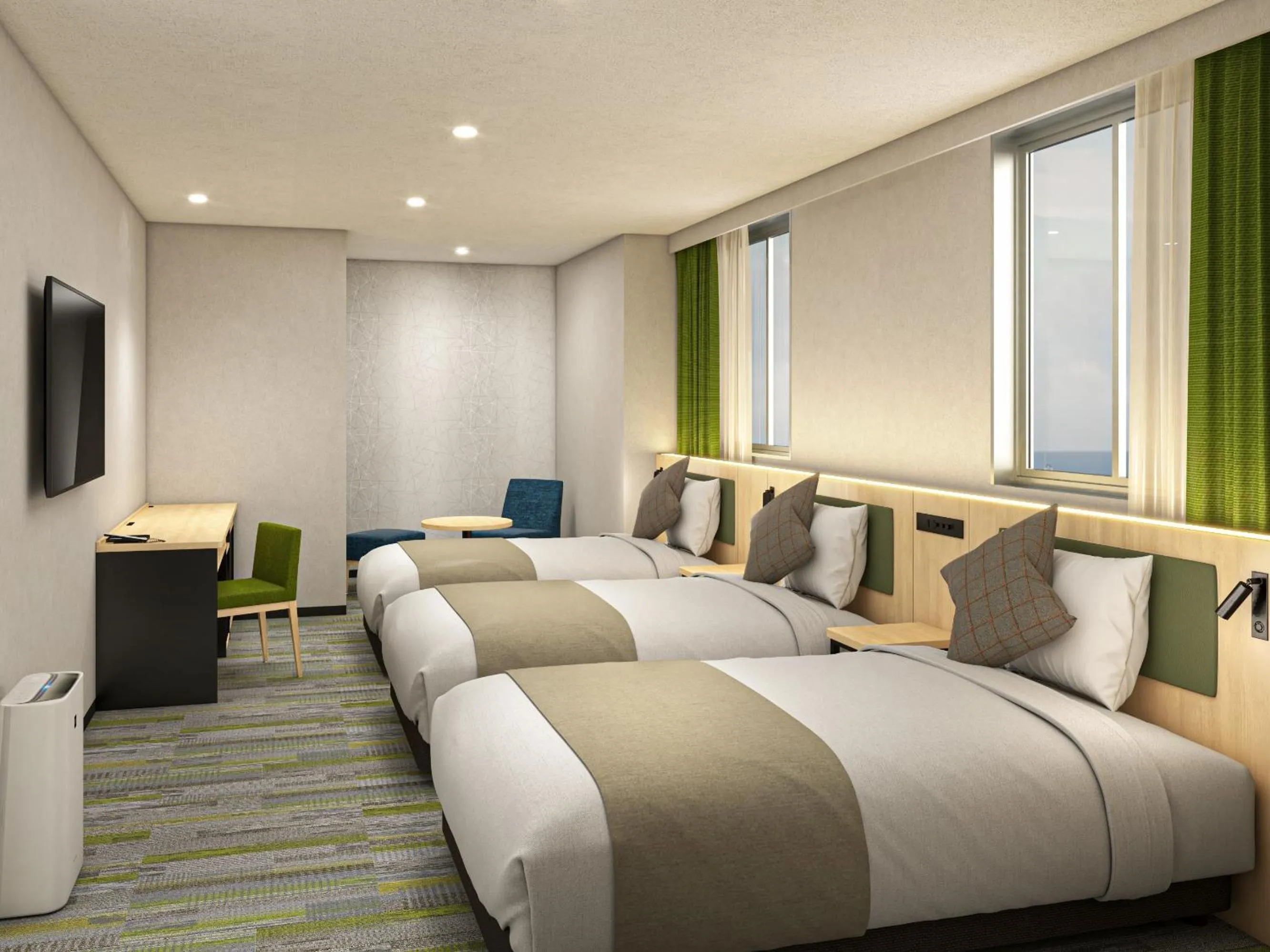 Photo of the whole room, Bed in HOTEL MYSTAYS Miyazaki