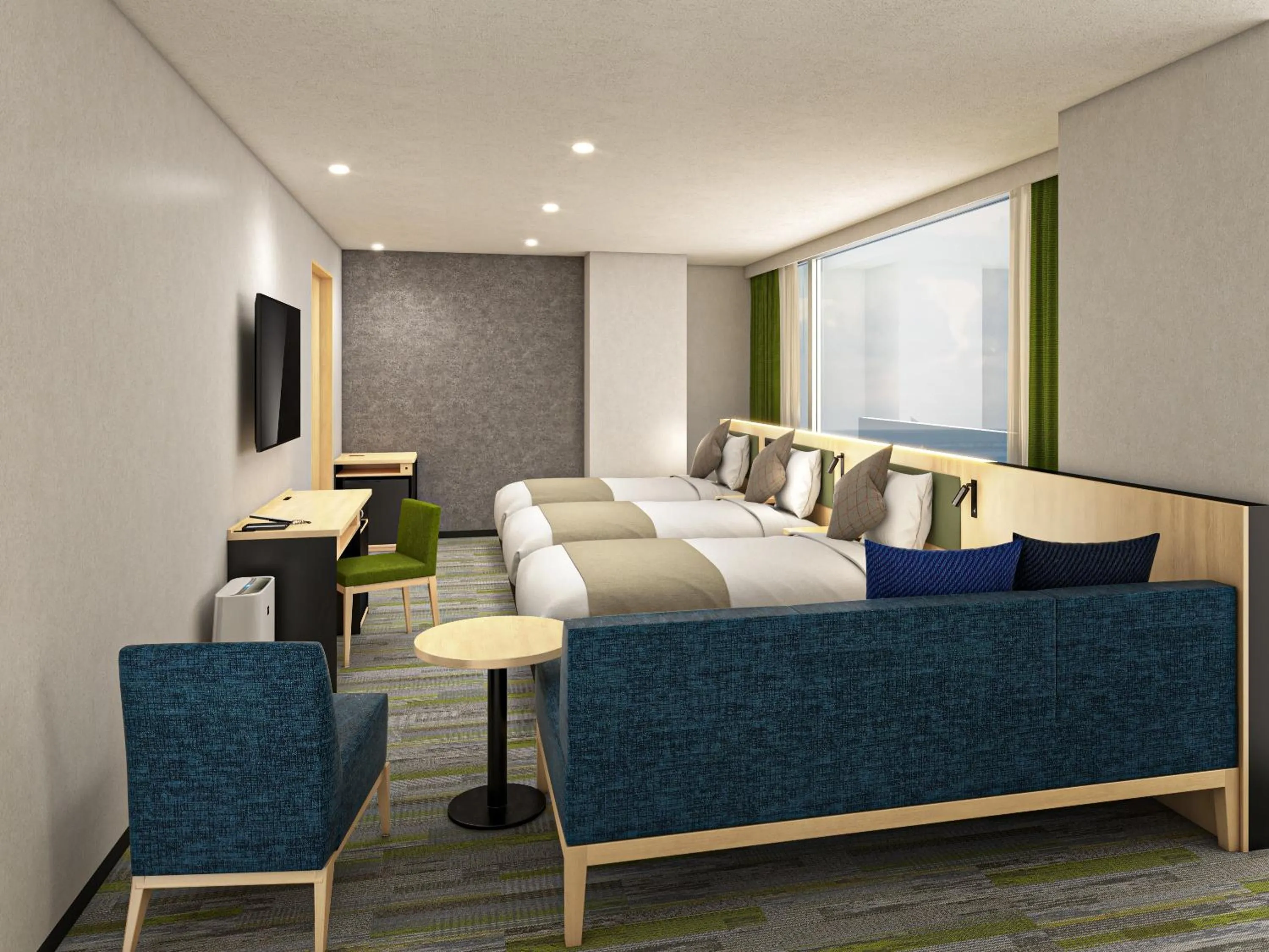 Photo of the whole room, Bed in HOTEL MYSTAYS Miyazaki