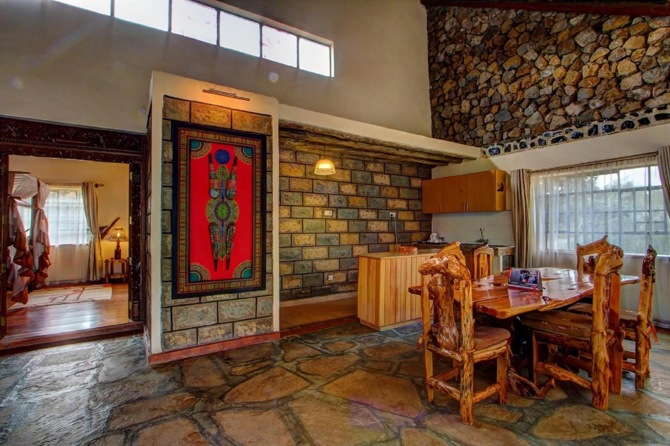 Dining area in Naivasha Kongoni Lodge - Lakefront Getaway