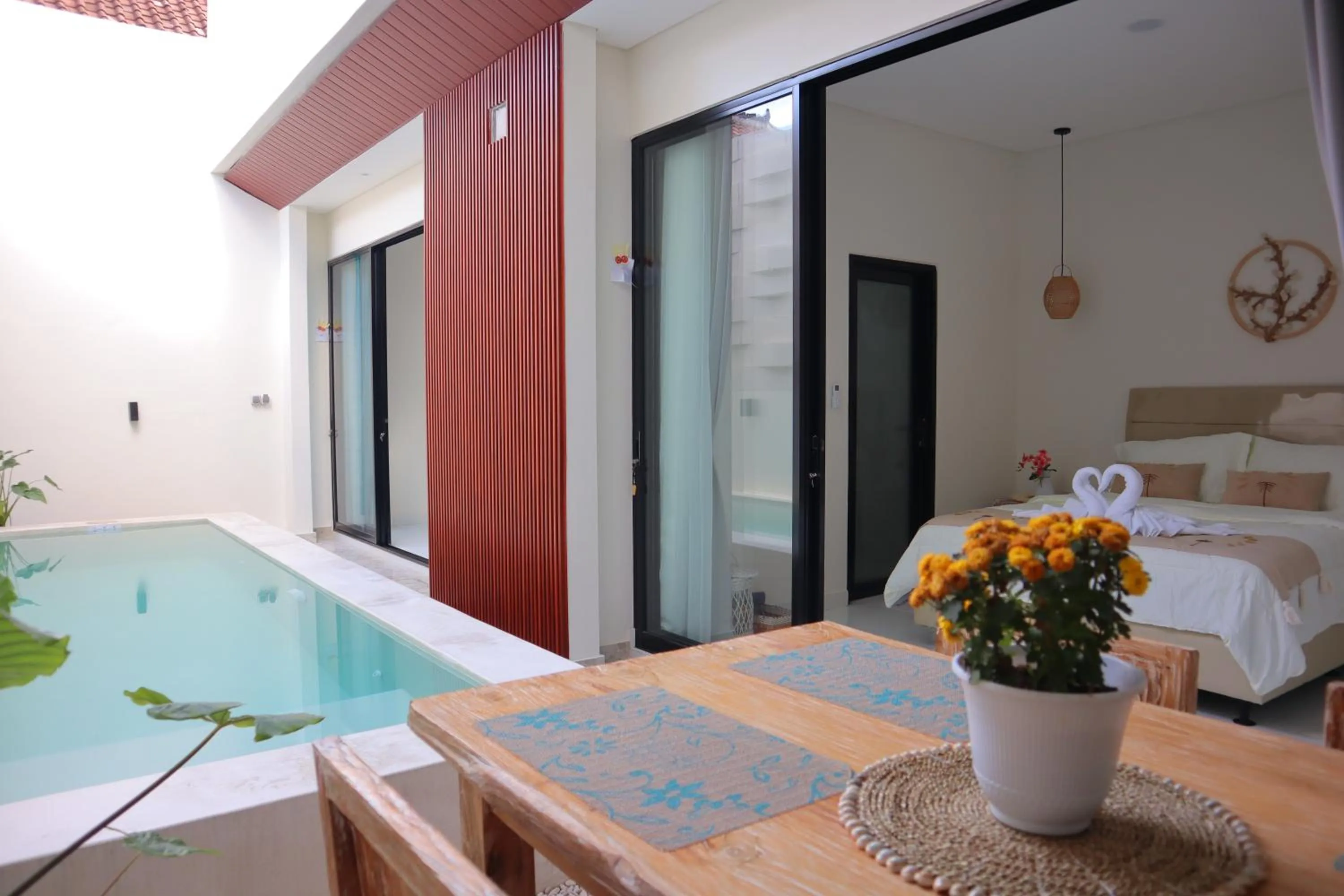 Pool view in Puspa Villa