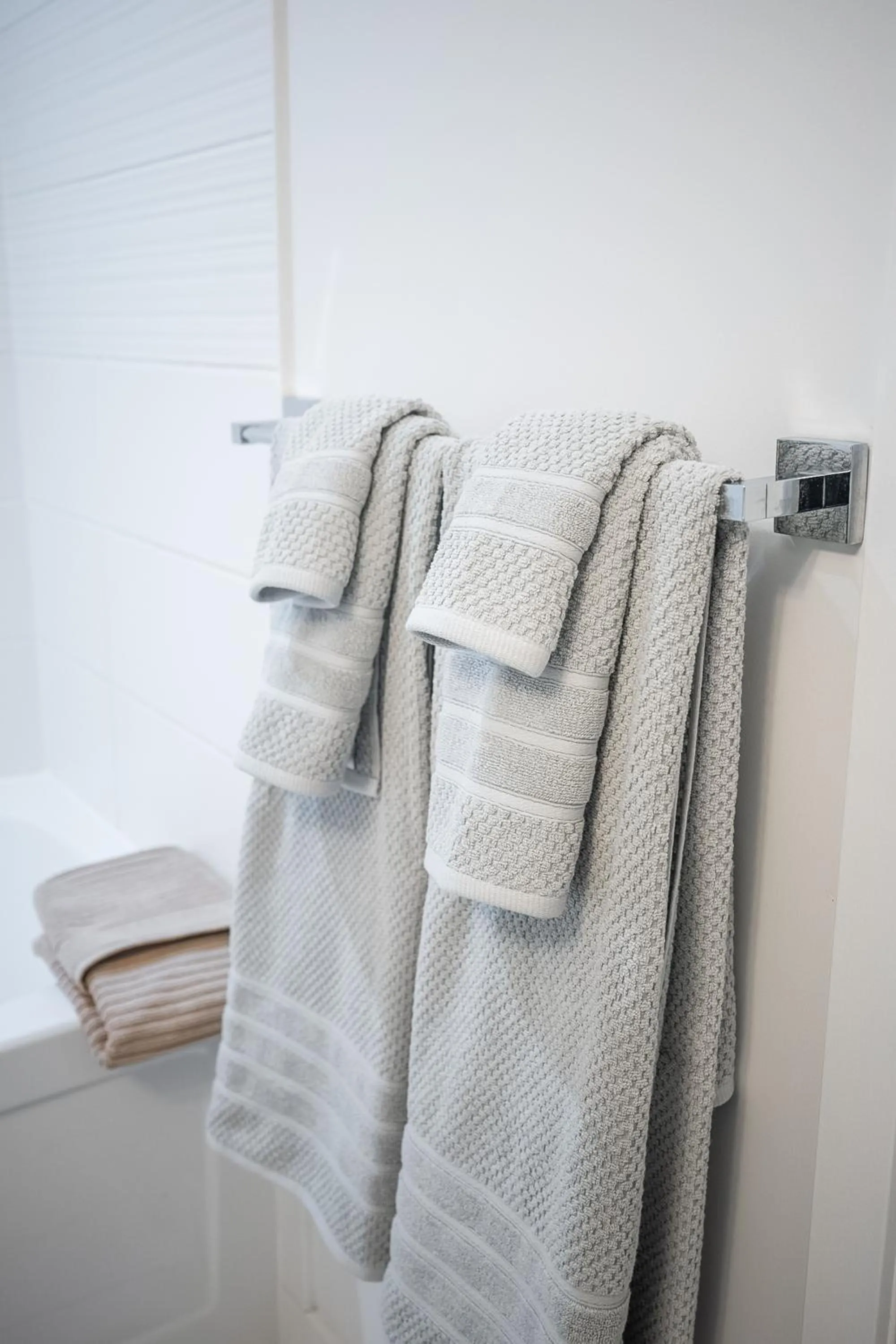 towels in GLOBALSTAY Elegant Downtown Apartments