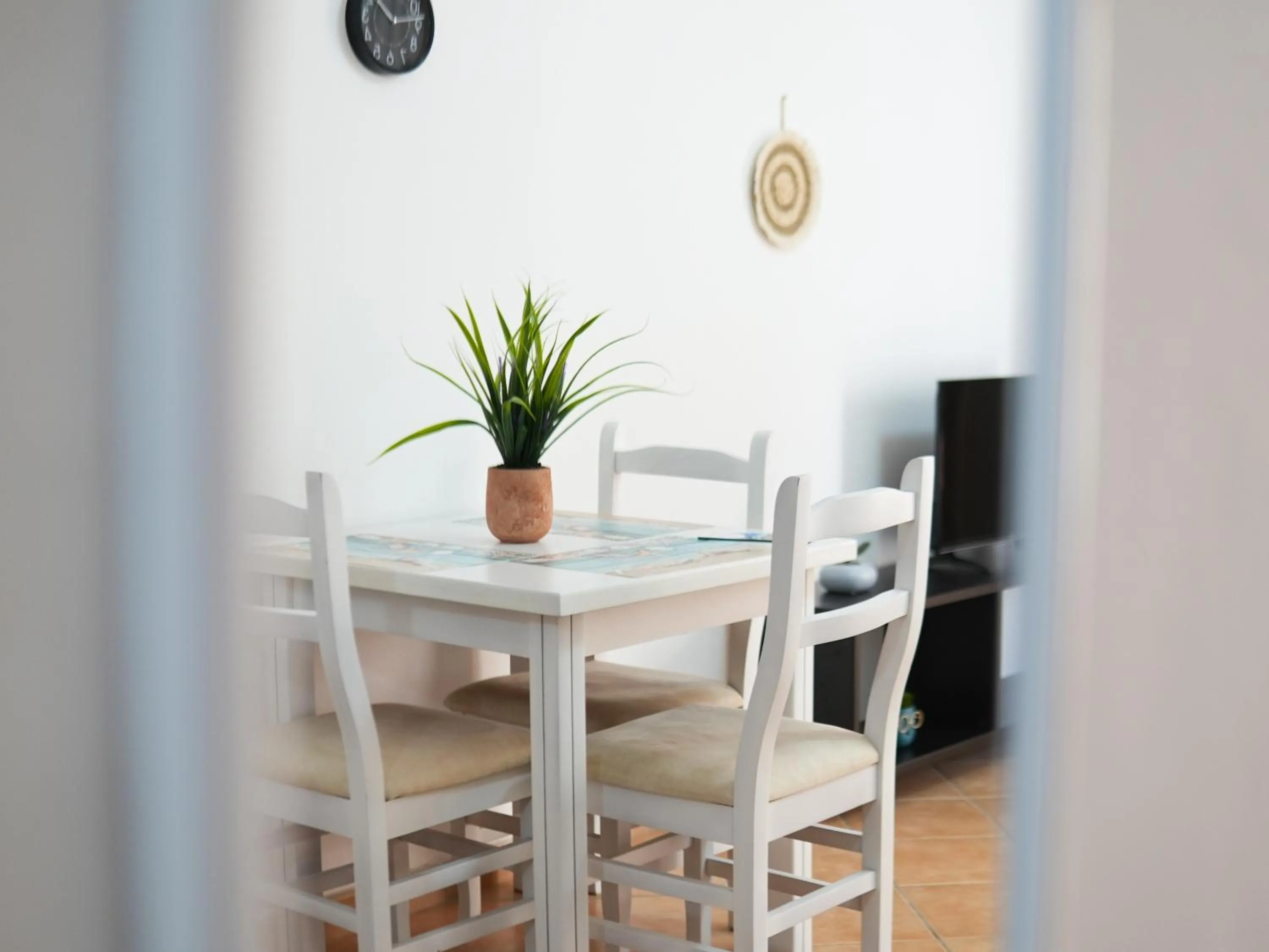 Living room in Saranda Waterside Apartments