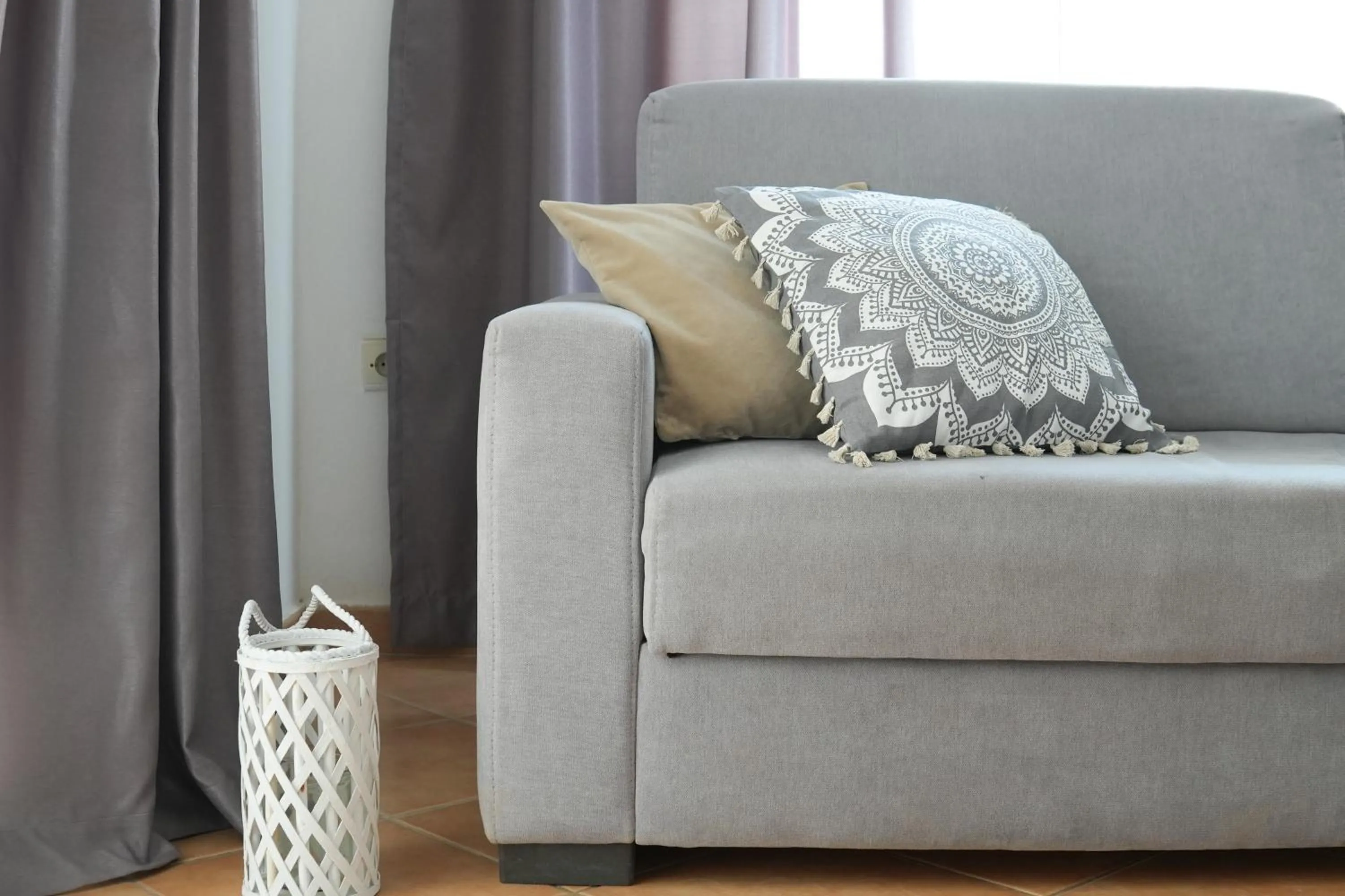 Living room in Saranda Waterside Apartments