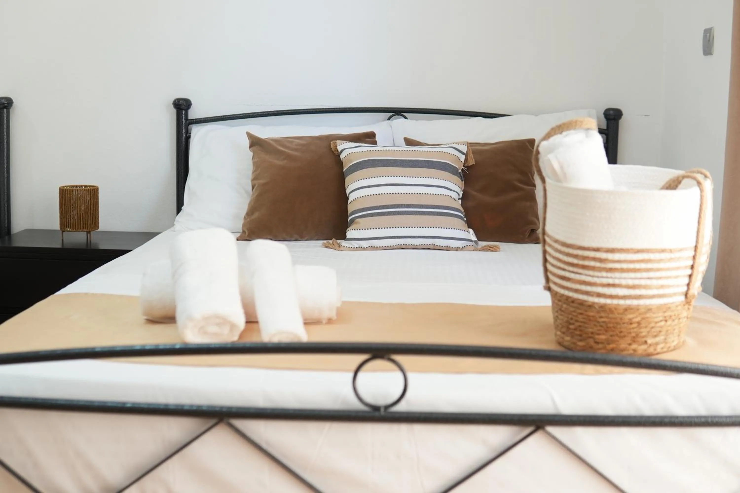 Bed in Saranda Waterside Apartments