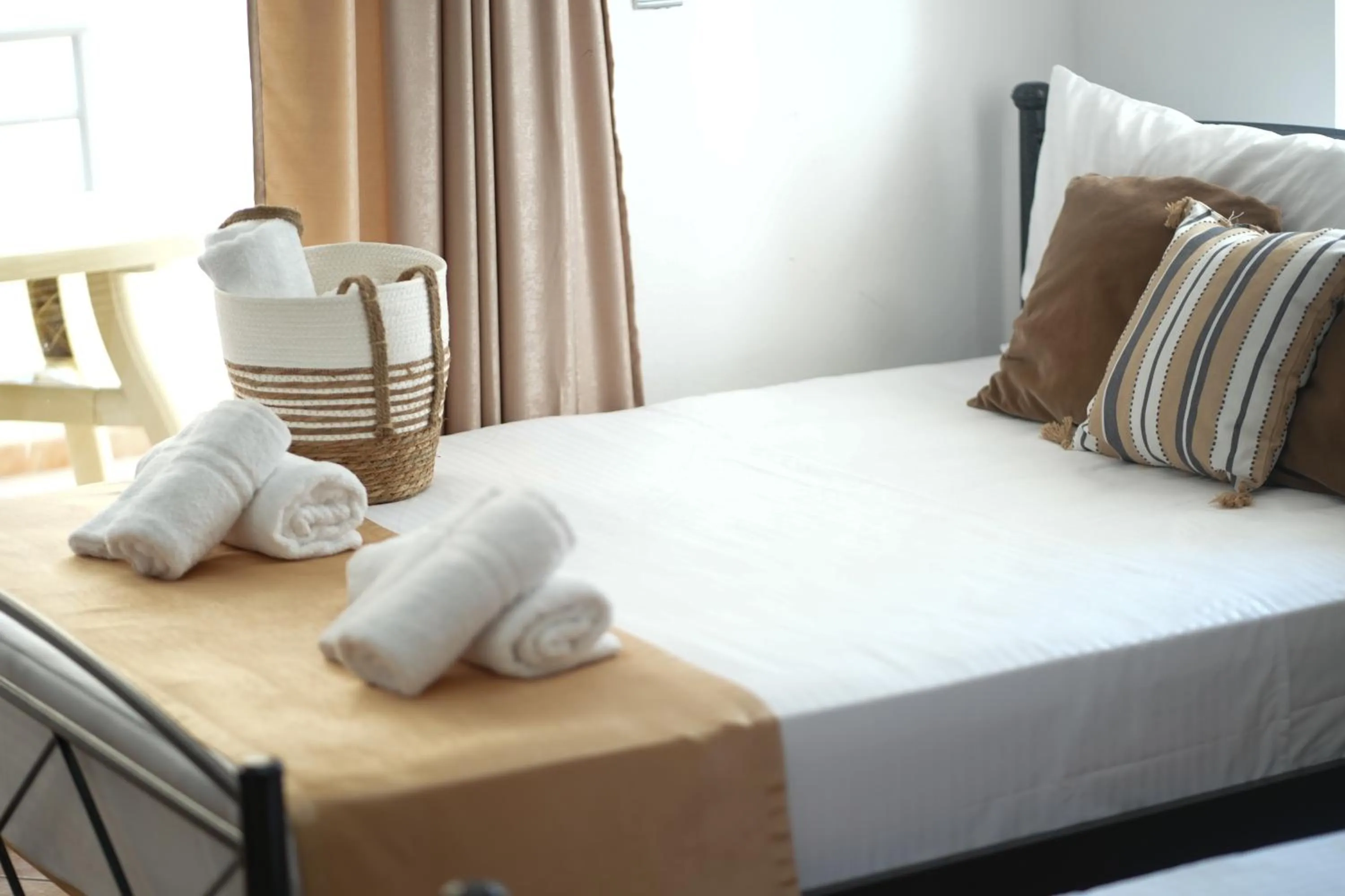 Bed in Saranda Waterside Apartments