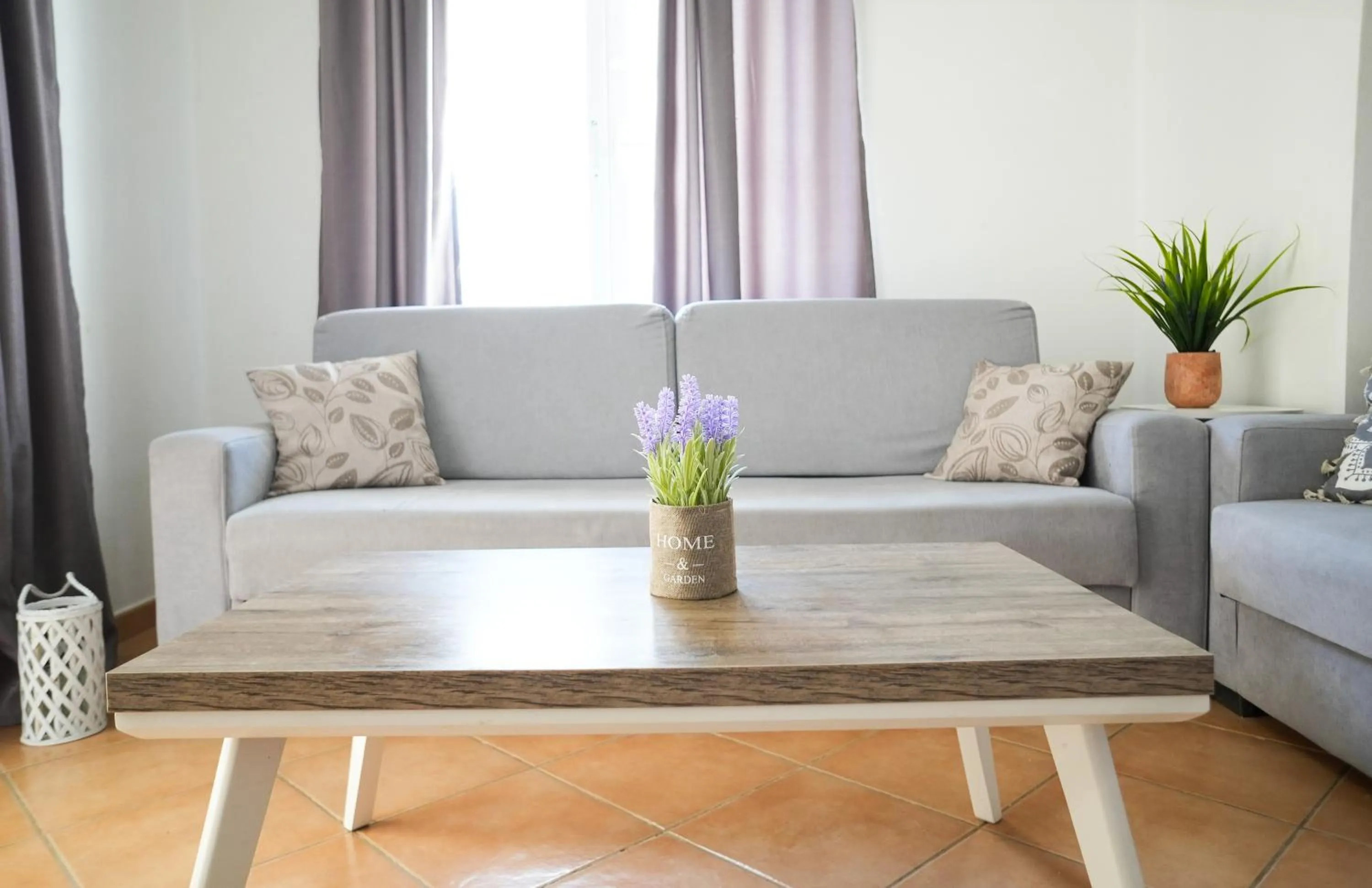 Living room in Saranda Waterside Apartments