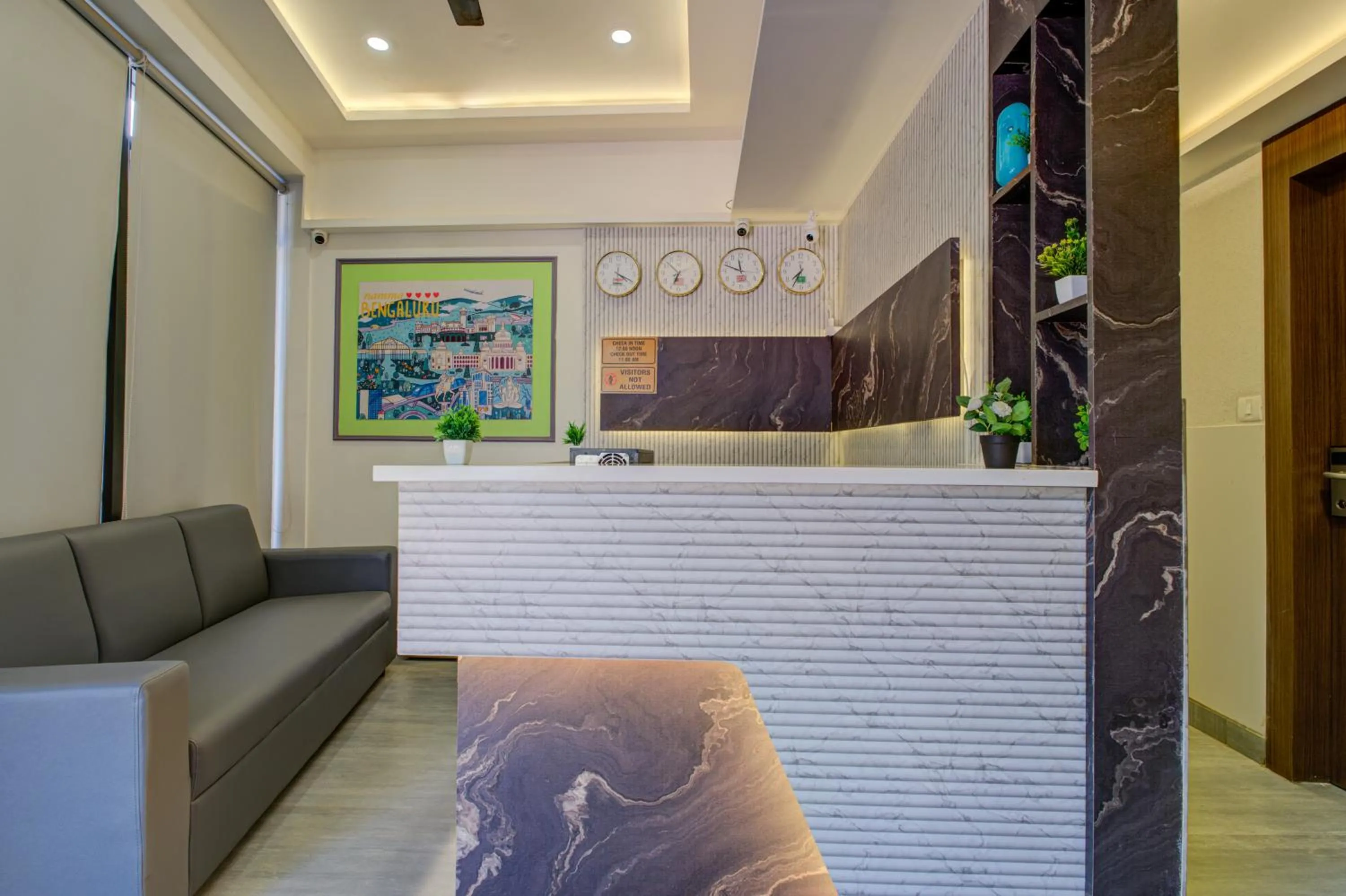 Lobby or reception in Silverkey Hotel Yelahanka