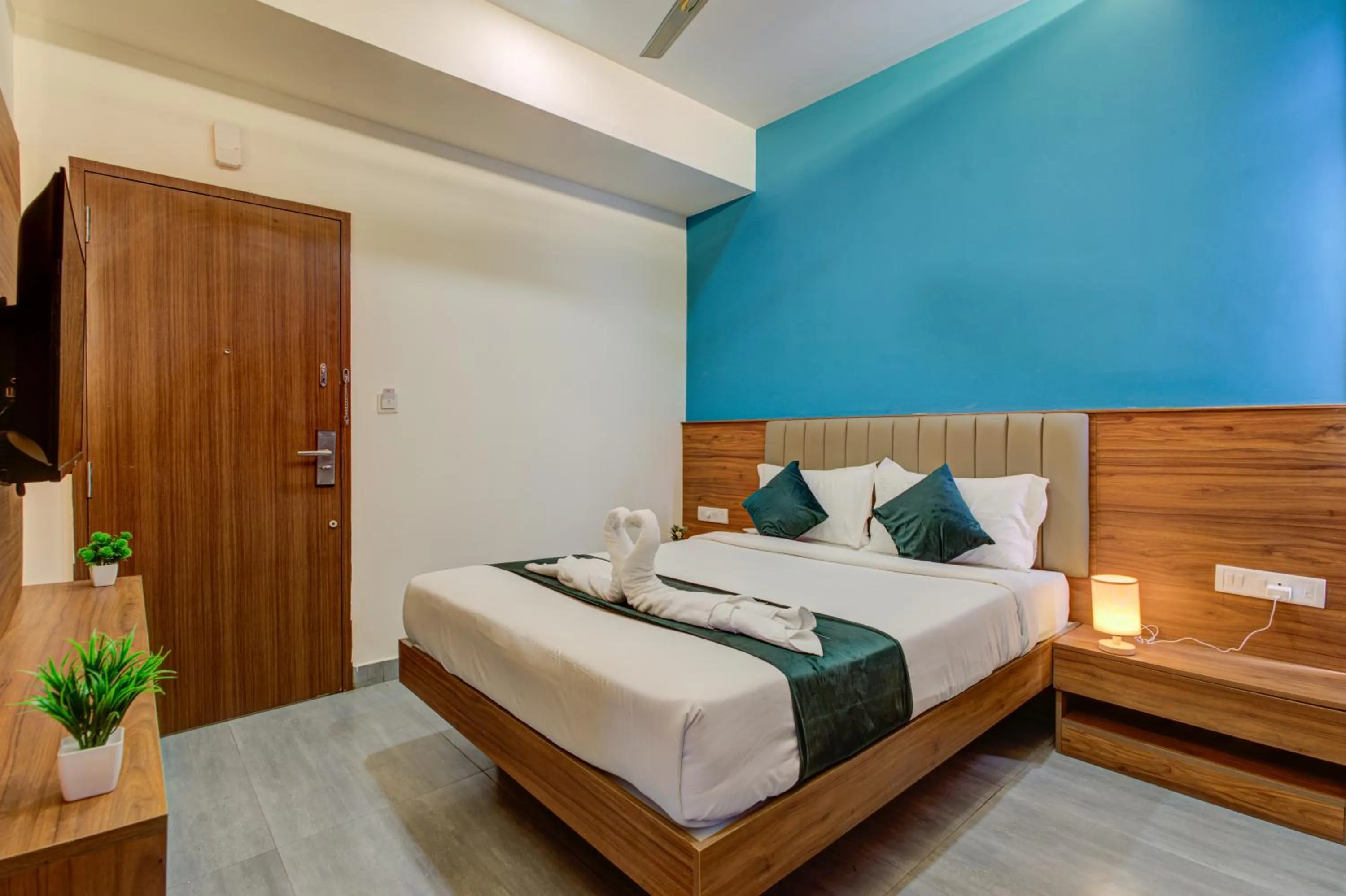 Bed in Silverkey Hotel Yelahanka