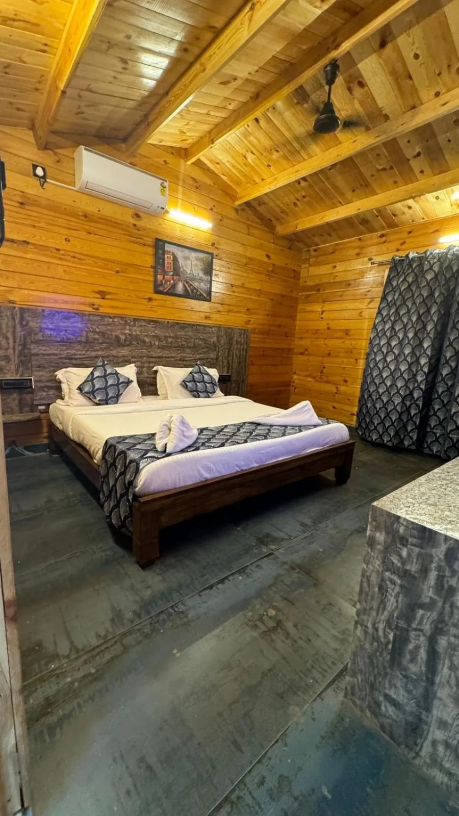 Bed in OZIBA BEACH RESORT