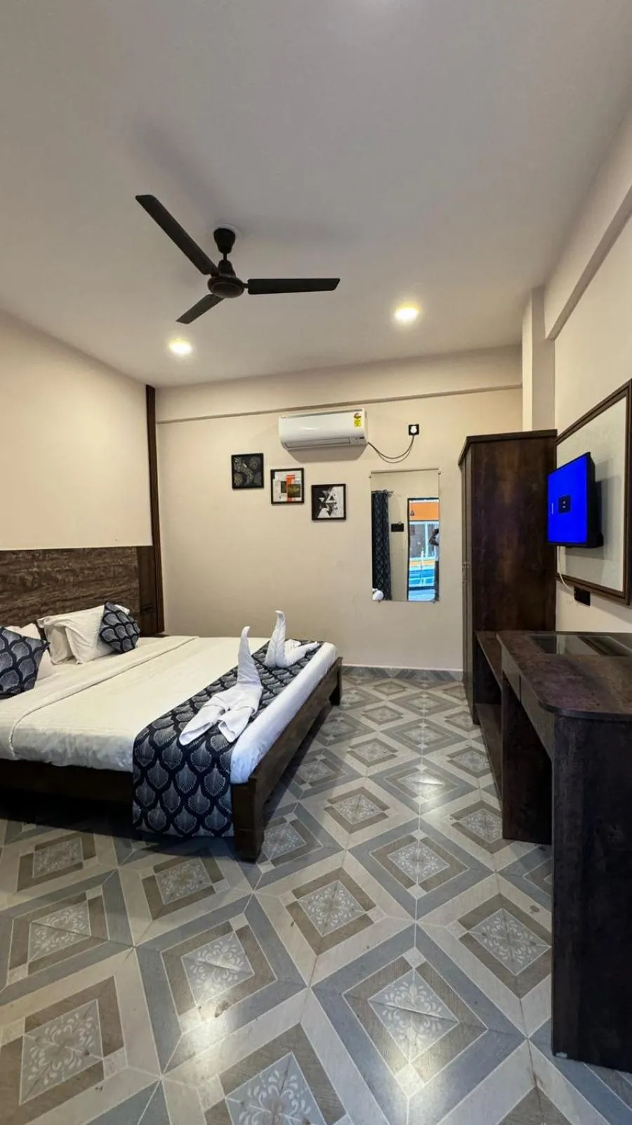 Bed in OZIBA BEACH RESORT