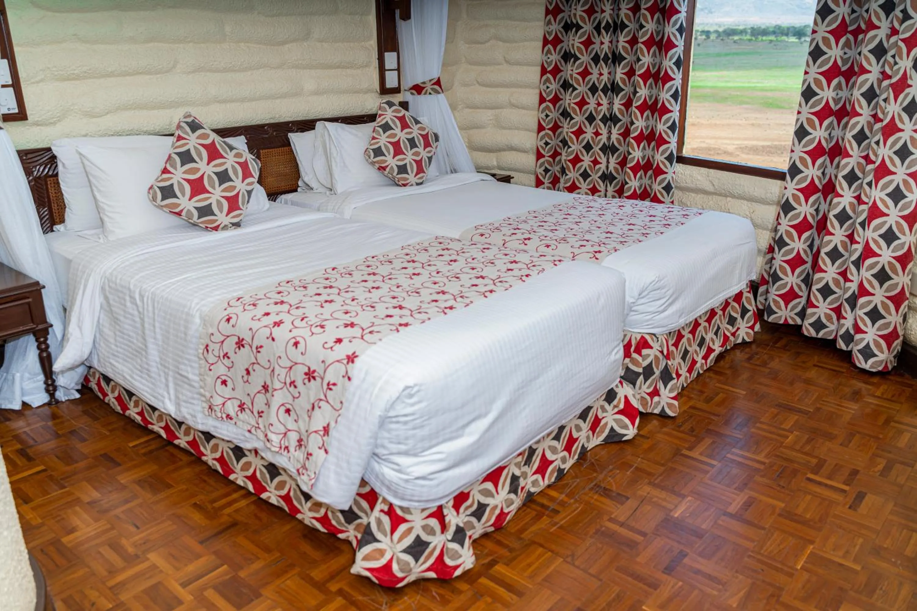 View (from property/room), Bed in Salt Lick Safari Lodge