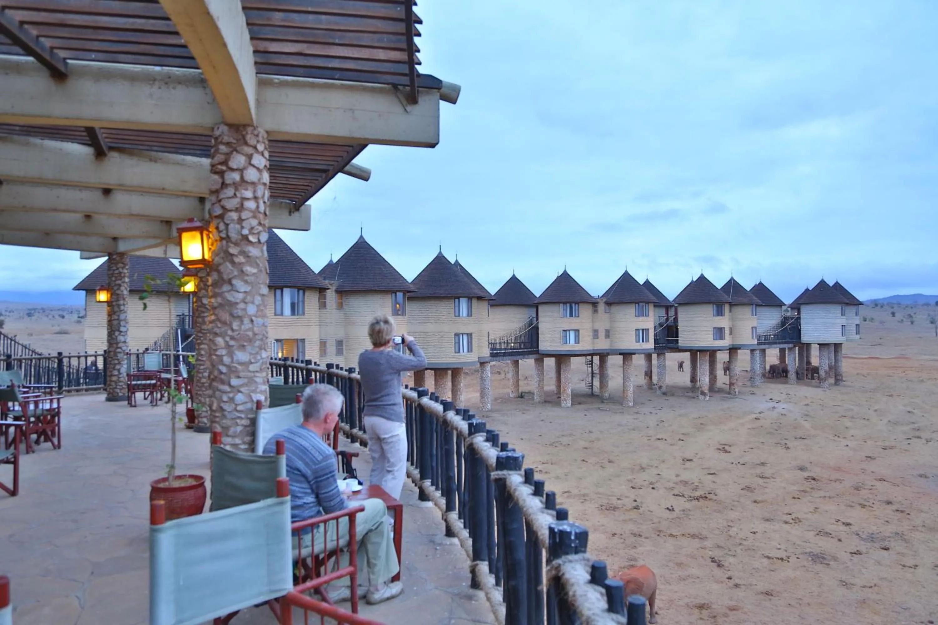 Property building in Salt Lick Safari Lodge