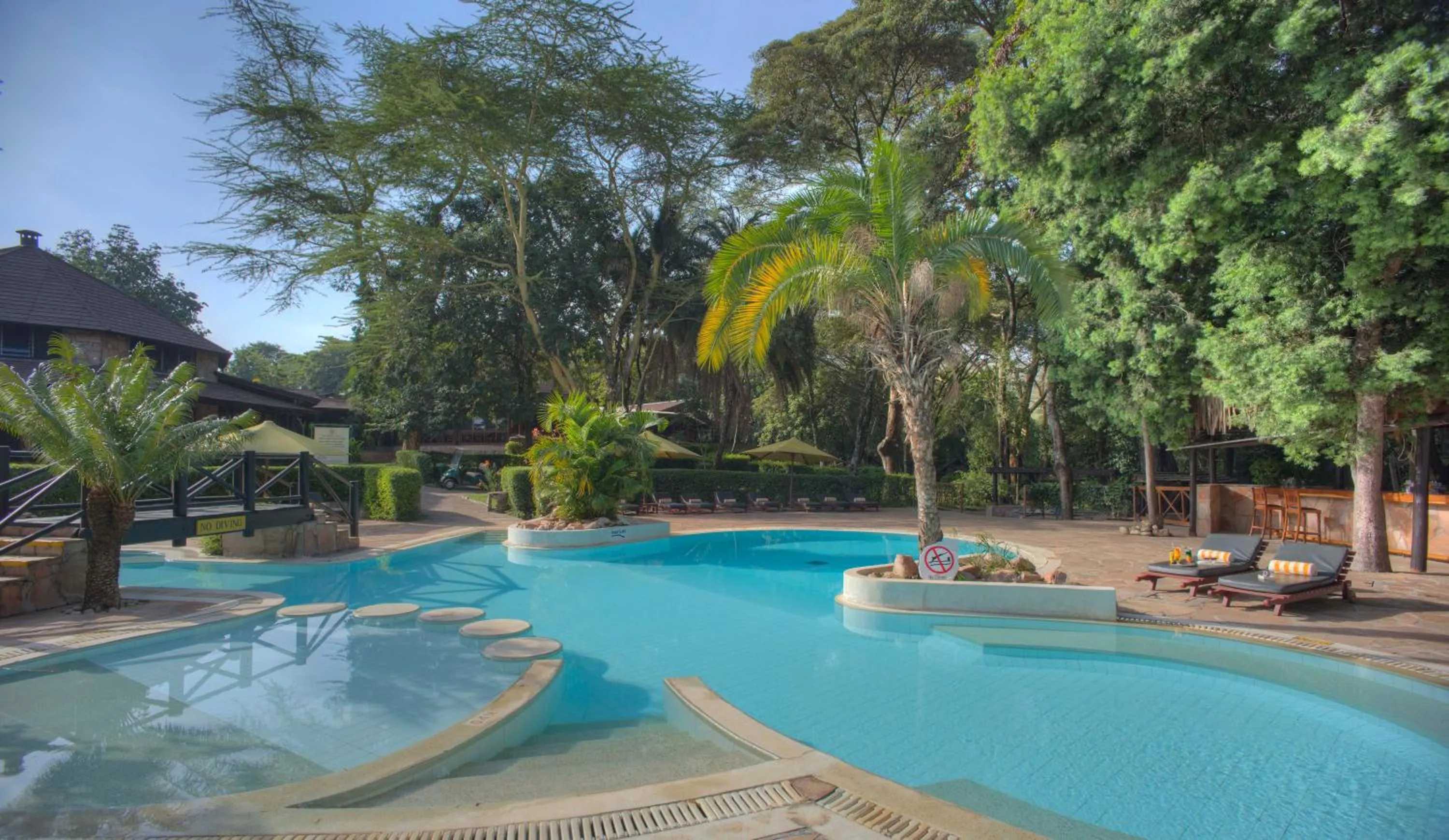 Pool view in Sarova Mara Game Camp